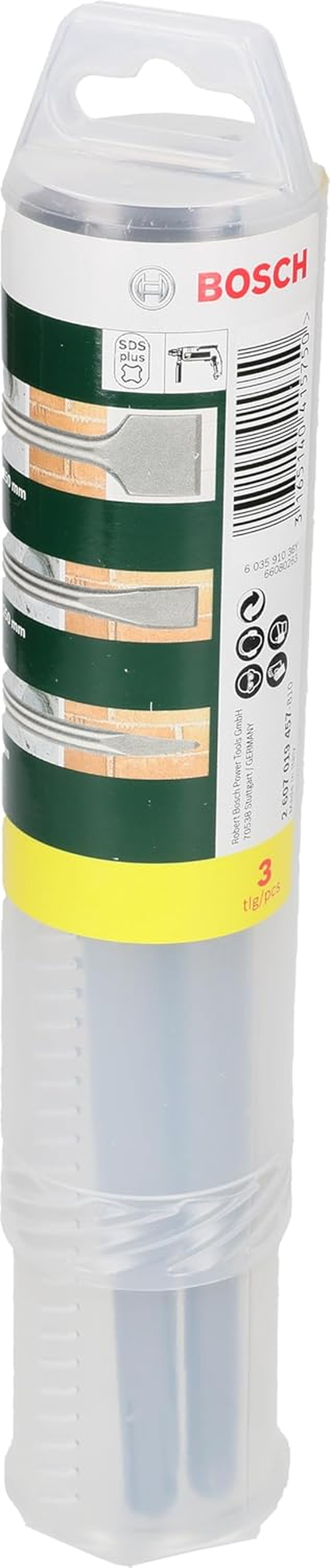 Bosch Accessories 3-Piece Chisel Set SDS plus (Concrete, Masonry, Pointed, 20 Mm, 40 Mm, Accessories for Ligt Rotary, Demolition Hammers) image number 5