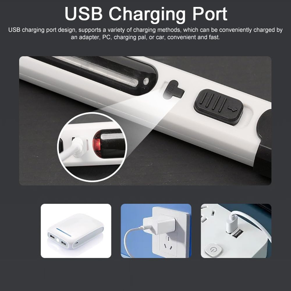 LAPOOH Portable Cordless Foam Cutter Hot Wire Foam Cutter Pen Styrofoam Cutting Tools Kit Electronic Soldering Kit Multifunctional Engraving Pen 5 Seconds Heating-Up with LED Light image number 5