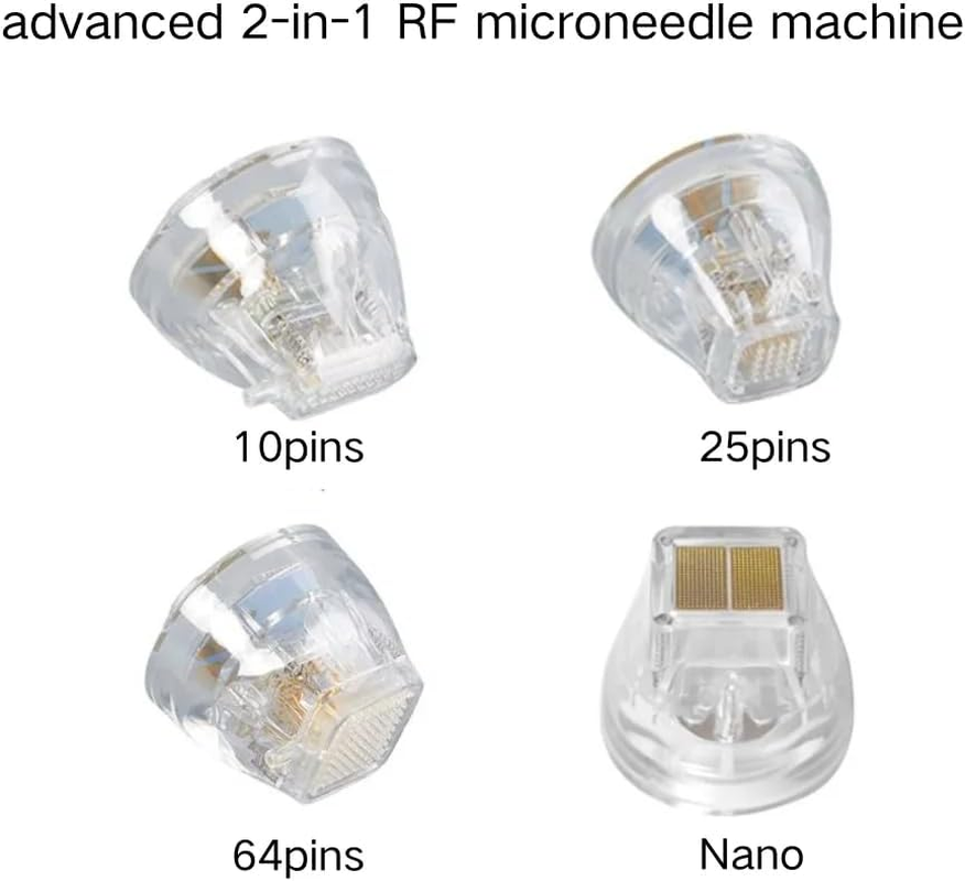 Disposable RF Needle Insulated 10/25/64 Gold for Radio Frequency RF Micro Needle Machine (NANO 10PCS)