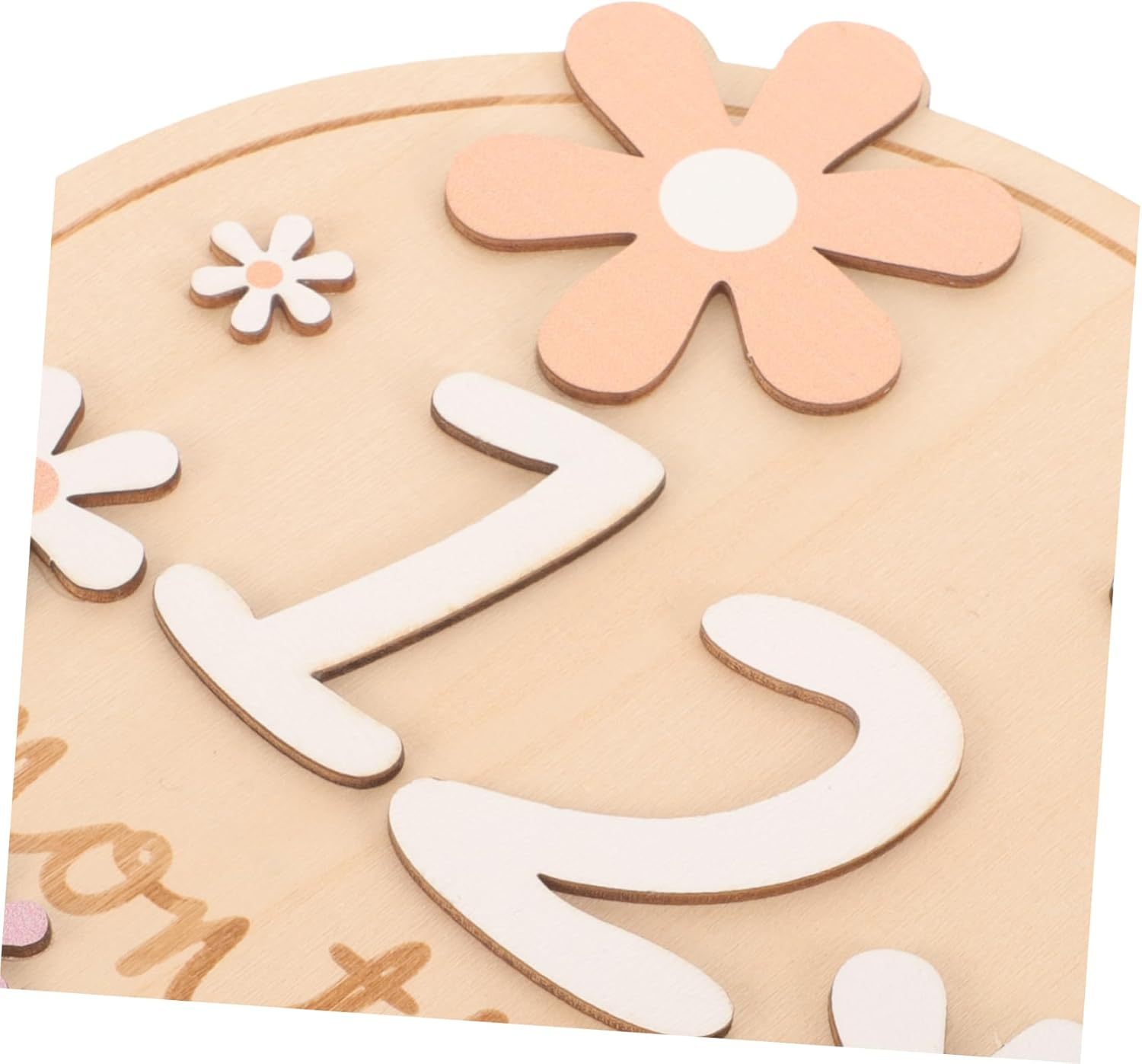 Abaodam Milestone Wooden Cards Monthly Newborn Milestone Sign Photo Prop for Announcement image number 3