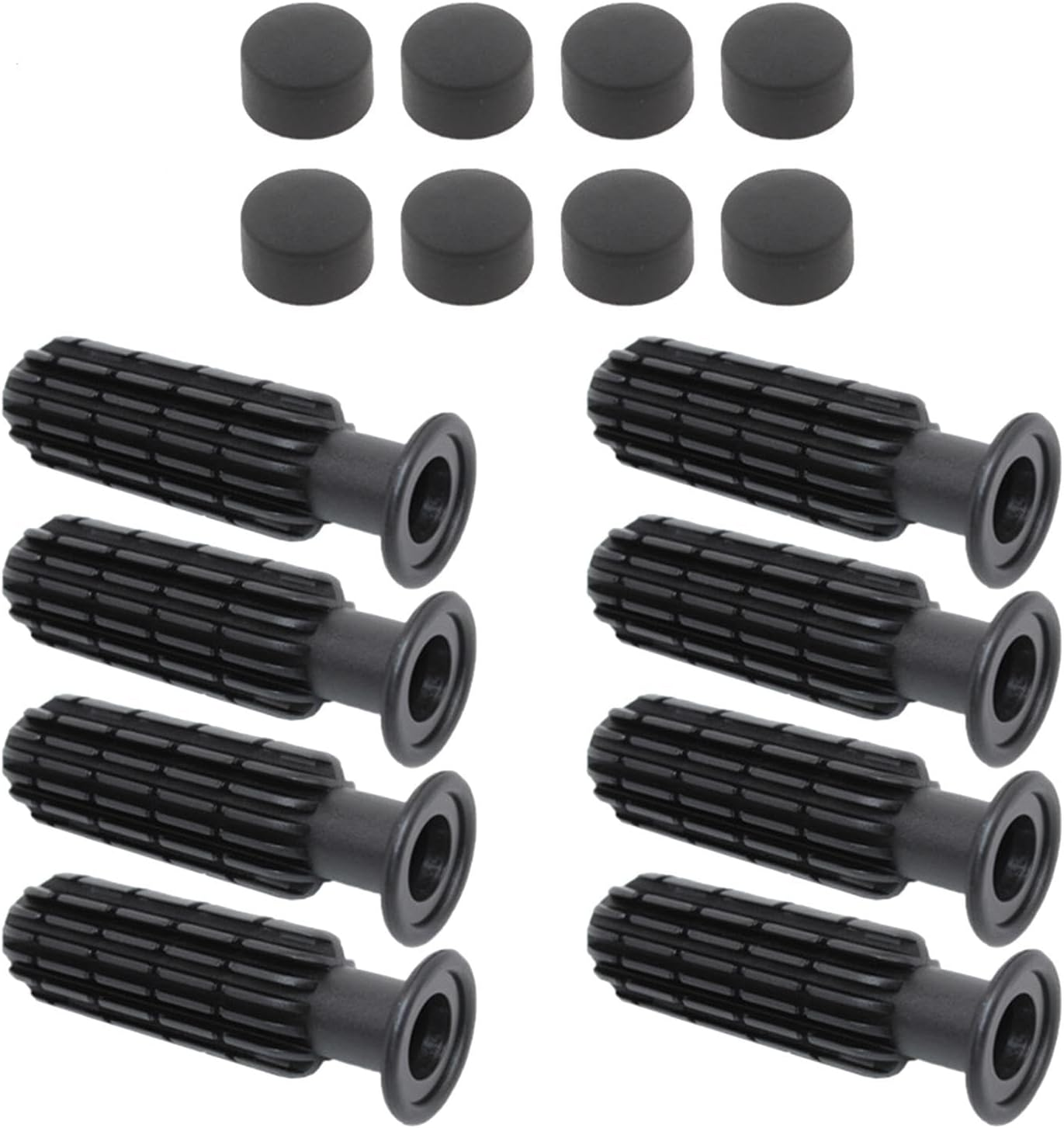 Colaxi 8 Pieces Foosball Game Handle with End Plug Rod Easy Install Practical Table Football Replacement Handles Components Kids image number 5