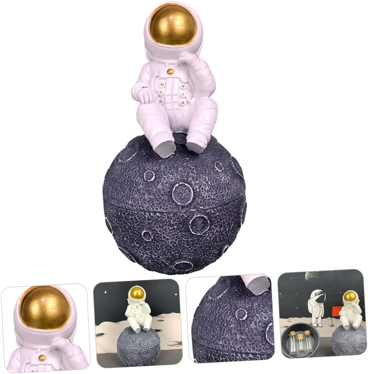 Kisangel Teeth Storage Bottle Fetal Hair Preservation Decorative Organizer Box for Keepsakes