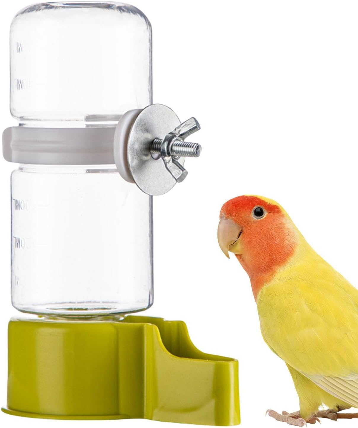 Automatic Bird Water Dispenser - 140ML Large Capacity Parrot Water Dispenser - Spill Proof Water Dispenser for Rutins, Budgies, Finches, Starlings image number 5