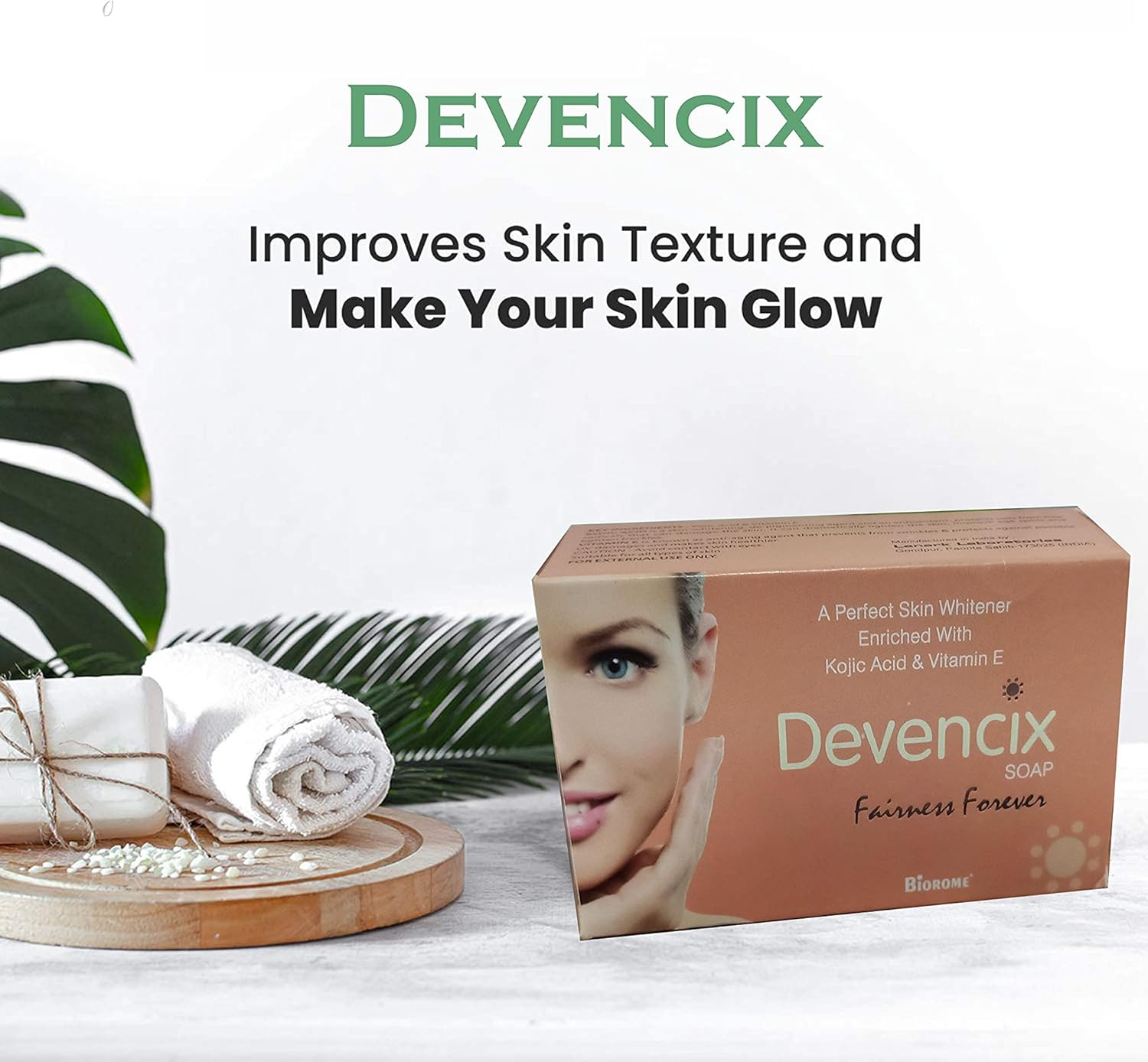 Devencix Skin Lightening Soap with Kojic Acid & Vitamin E Soap Fairness Forever 75 Gm (Pack of 6)