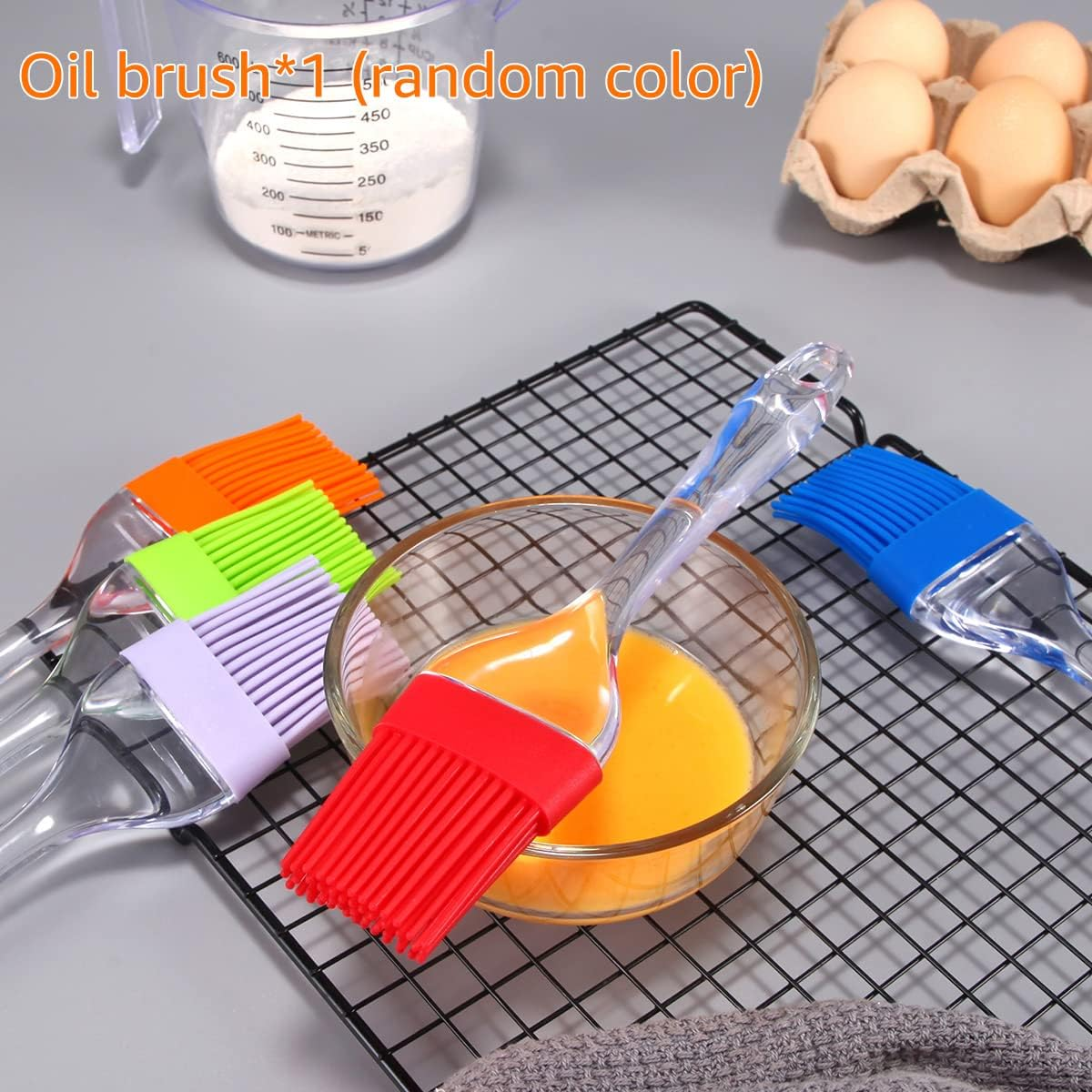 Tamagoyaki Pan with Silicone Spatula and Oil Brush 7.3&times;5.3Inch Non-Stick Japanese Omelette Pan Premium Rectangle Frying Pan Egg Roll Pan Square Cooking Pan Dishwasher Safe