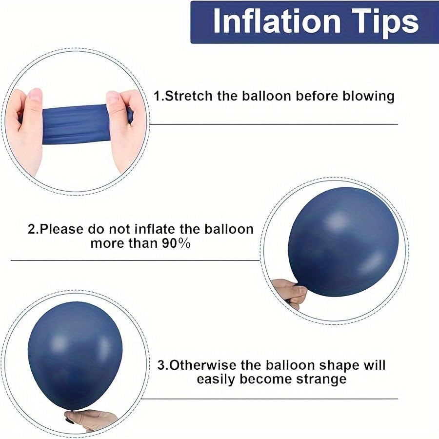 Baseball Themed Balloon Chain Set, Sports Style, Red, White and Blue（105 PCS） image number 4