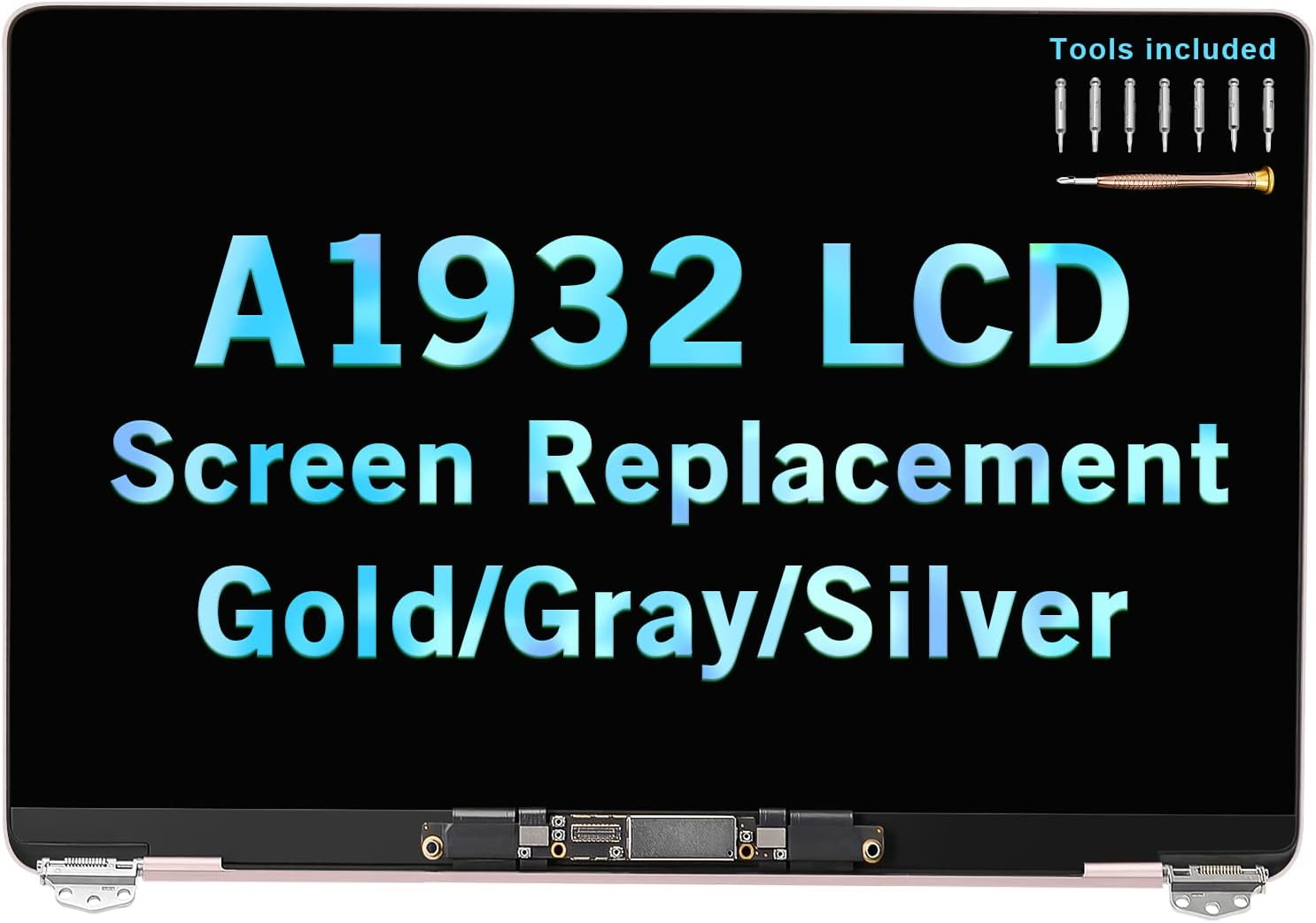 LCD Replacement 13" for Macbook Air Retina A1932 Late 2018 2019 EMC 3184 MRE82LL/A MREA2LL/A MREE2LL/A MVFH2LL/A MVFJ2LL/A 661-09734 Full LCD Screen Display Complete Top Assembly Kit (Rose Gold) image number 4