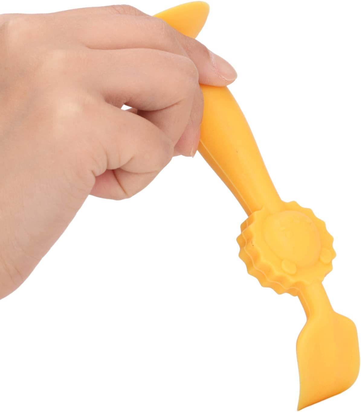 Diaper Cream Spatula, Mini for Butt Paste Diaper Cream, Soft Silicone Baby Butt Cream Diaper Cream Applicator, Rash Cream Butt Paste Spatula Baby Necessities (Yellow) image number 4