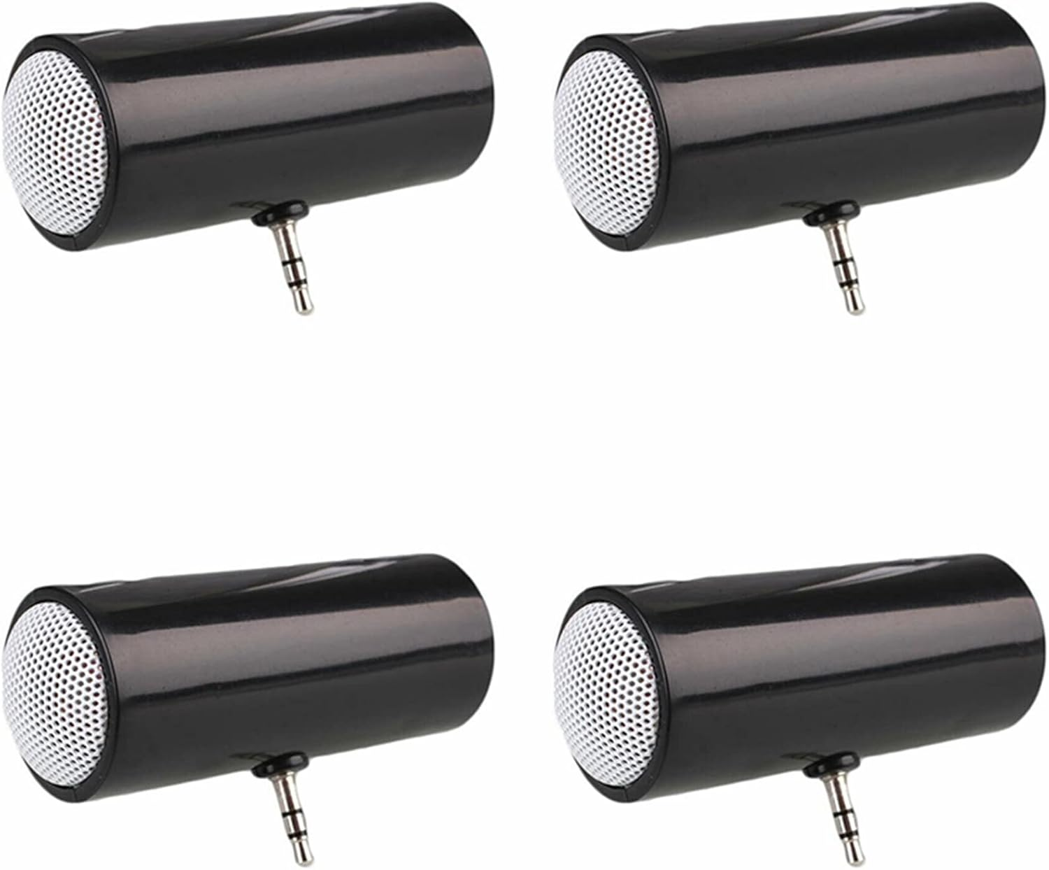 Utopially 4X 3.5Mm Jack Stereo Mini Speaker MP3 Music Player Speaker Amplifier Loudspeaker for Mobile Phone Tablet Pc-Black image number 3