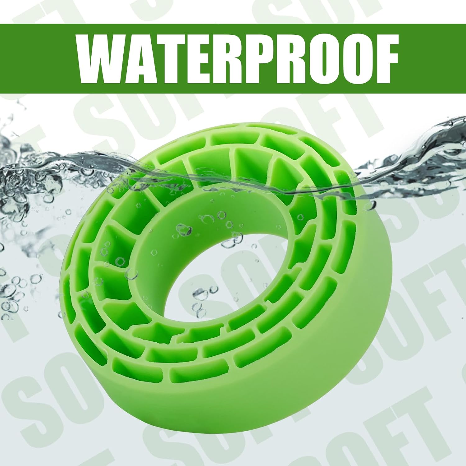 INJORA 4Pcs Silicone Rubber Inserts for 56-58Mm*24Mm 1.0" Tires(Small Green) - Small Green image number 2