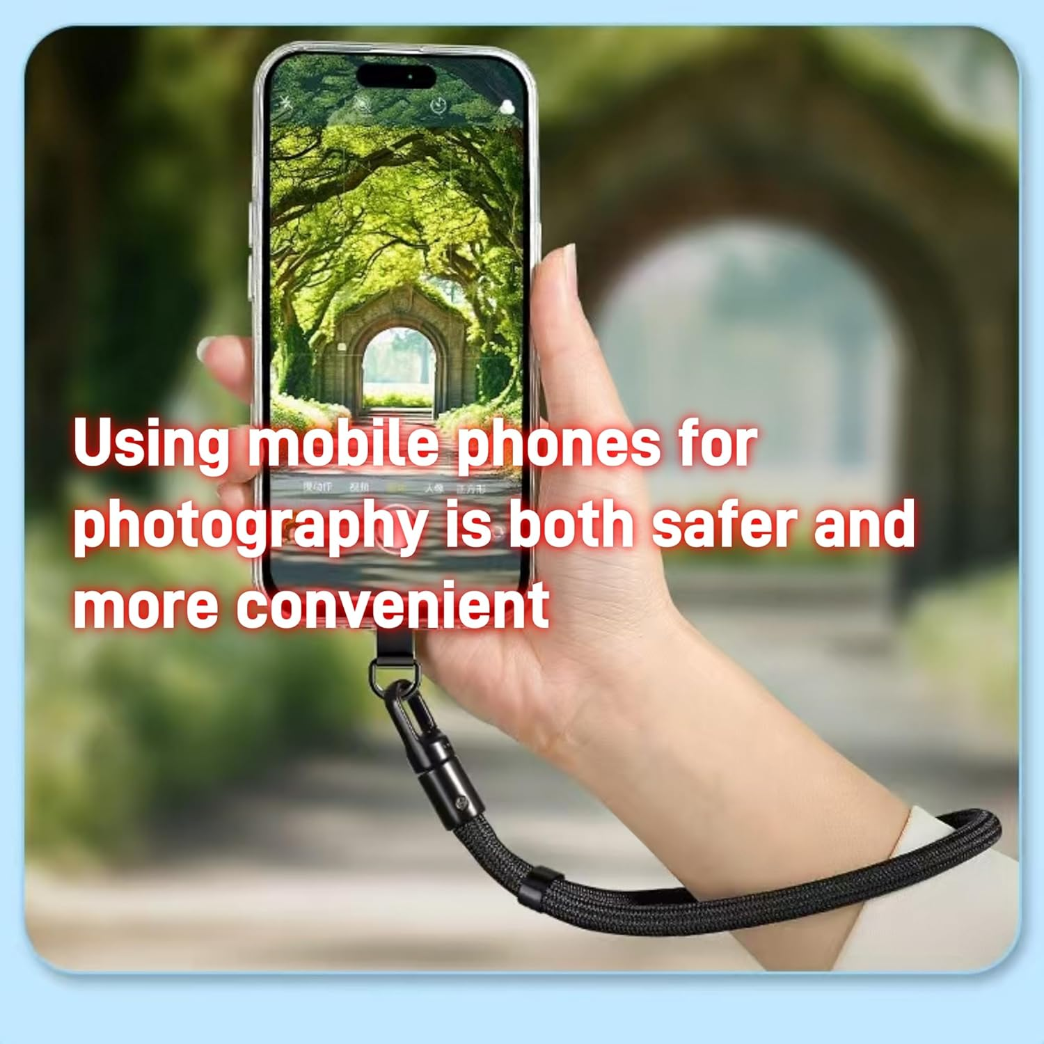 Hand Cell Phone Wrist Strap,Premium Adjustable Universal Multifuctional Mobile Phone Lanyards - Camel image number 6