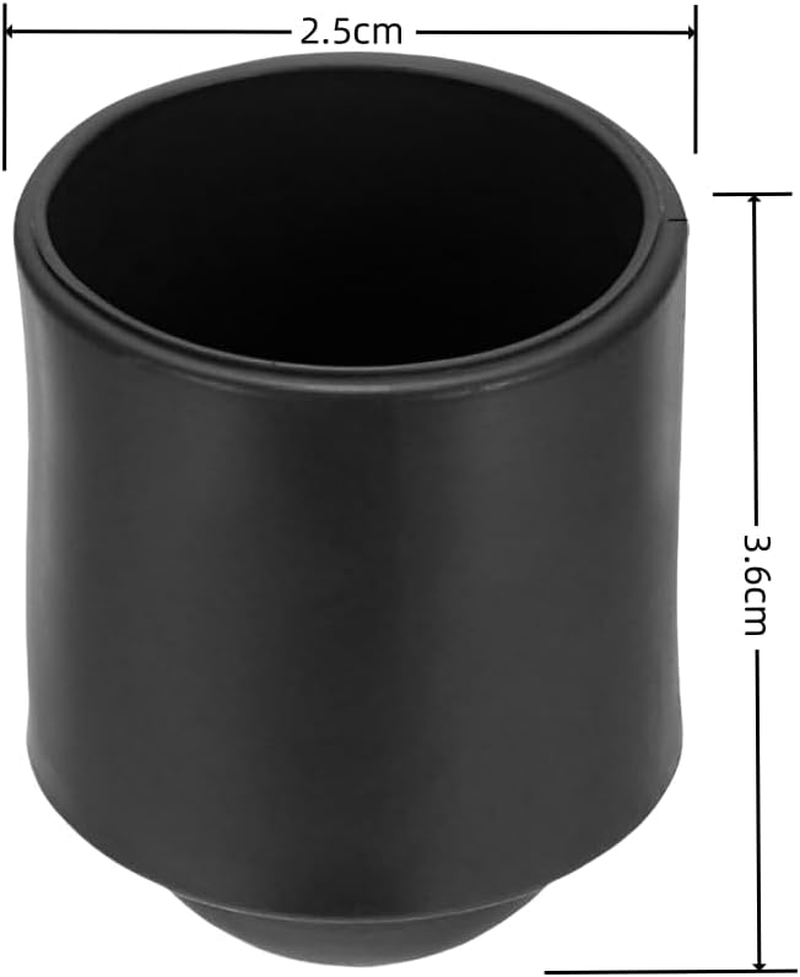 GYWHOOFT 8 Pcs Pool Cue Protective Cover, Rubber Pool Cues End Protectors Billiard Cue Bottom Cover Snooker Rod Protection Pad for Pool Billiards Accessories image number 1