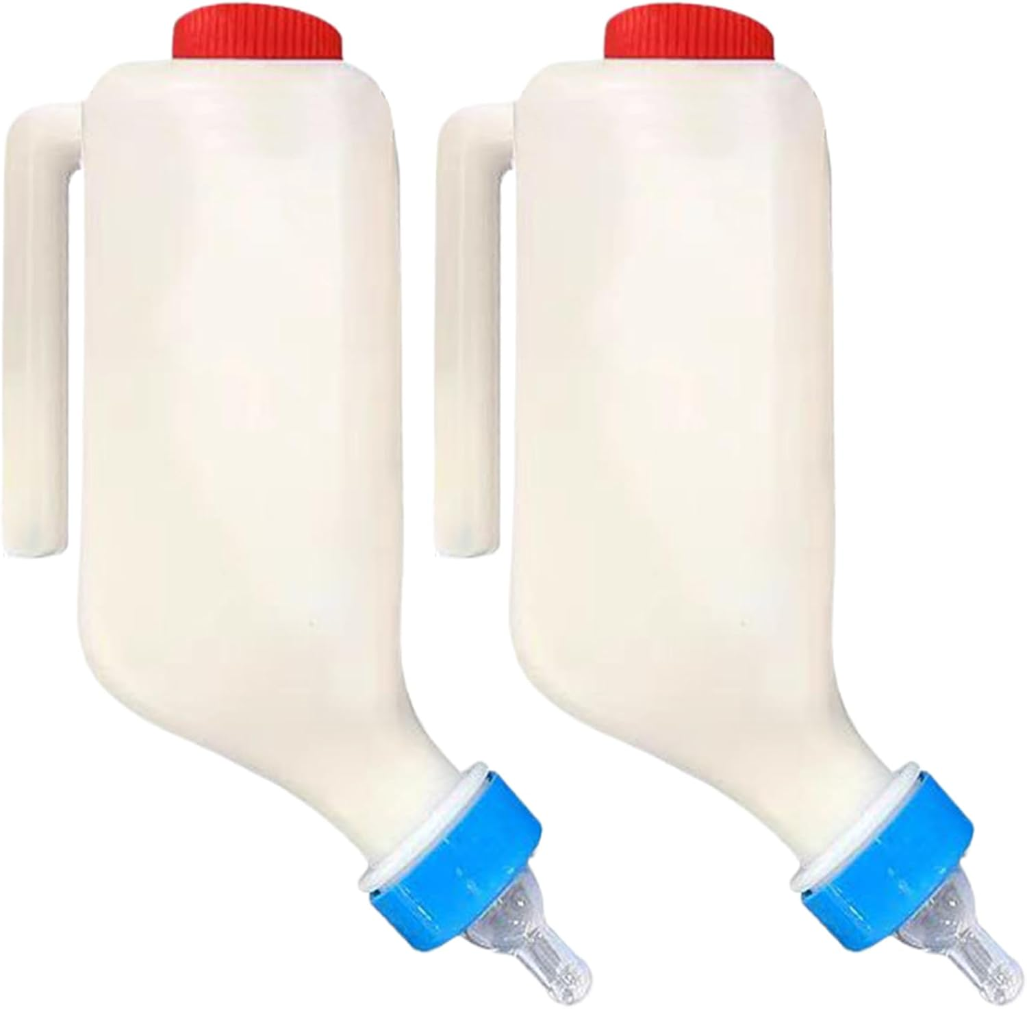 2PCS Lamb Feeding Bottle, 500/800ML Goat Calf Feeding Teats Bottles with Hand Grip, Sheep Feedings Bottles, Lamb Milk Feeder Bottle with Nipple for Dogs, Cow, Sheep image number 3