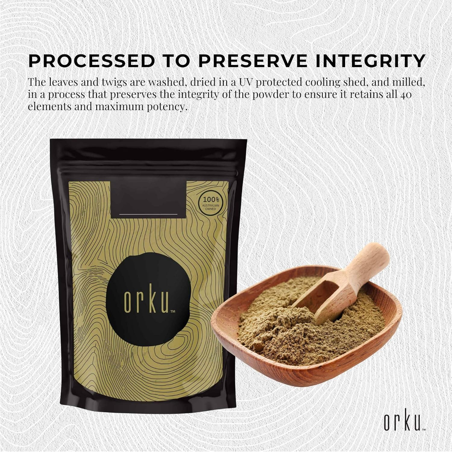 100G Gumby Gumby Pure Powder - Gumbi Aboriginal Plant Pittosporum Angustifolum image number 3