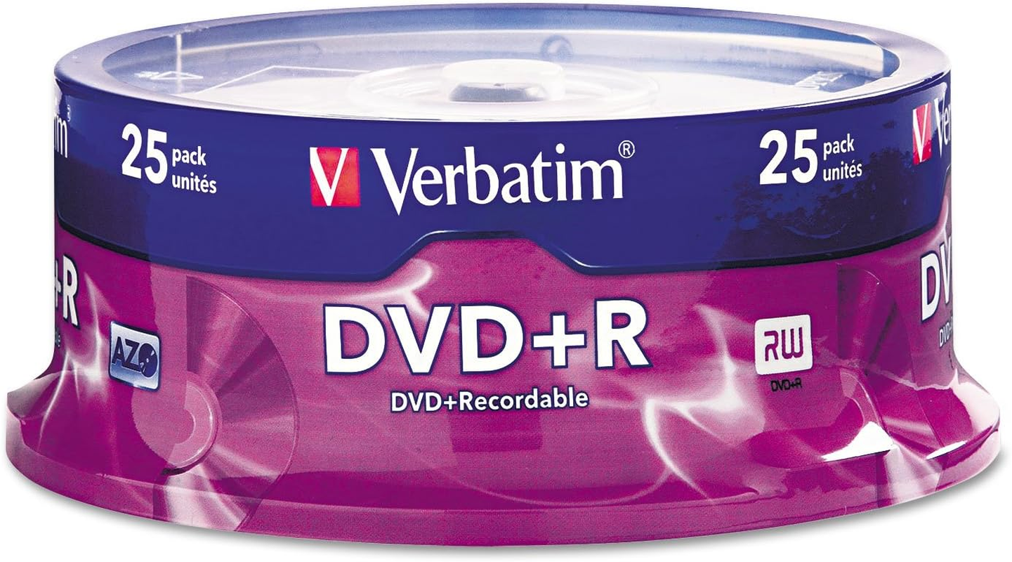 Verbatim 4.7GB up To16X Recordable Disc DVD+R- 50 Disc Spindle 95037, Silver image number 2