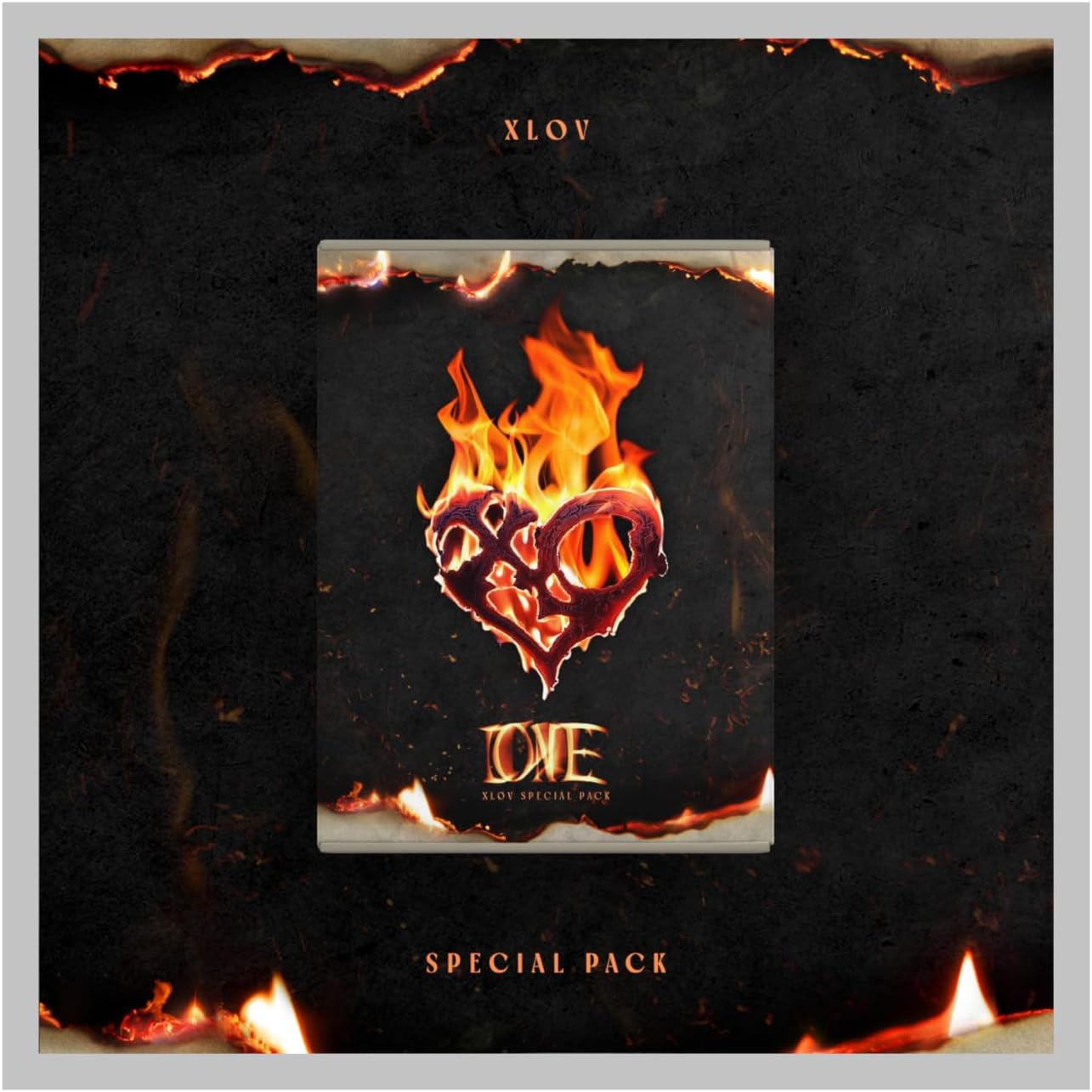 XLOV I ONE 2Nd Single Album Special Pack Version Cd+48P Photobook+1P Folded Poster on Pack+1Ea Magnet+1Ea Ticket+2P Photocard+1Ea Sticker+1Ea Pin Button+1Ea Keyring+Etc+Tracking Sealed