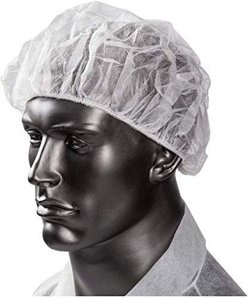 Whopperindia Disposable White Mob Caps Hair Net Spray Tanning Caps/Mop/Mob Caps (White) 100 Pcs