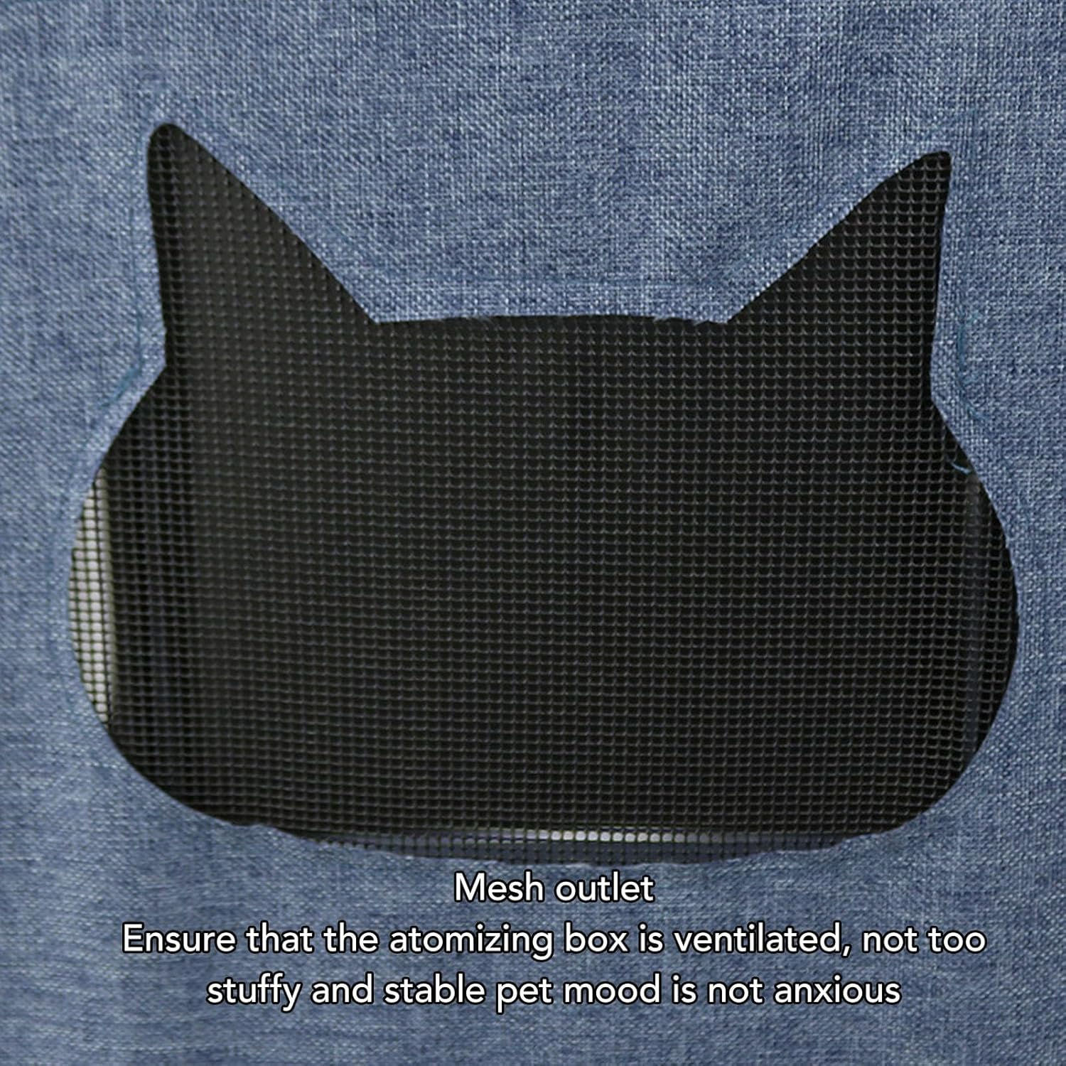 Pet Atomization Nest, 23.6X15.7X18 Pet Dog Cat Oxygen ICU Cage, Cat and Dog Oxygen Inhalation Machine Dedicated Folding Atomization Box, Small Pet for Cough Breathing Treatment image number 6