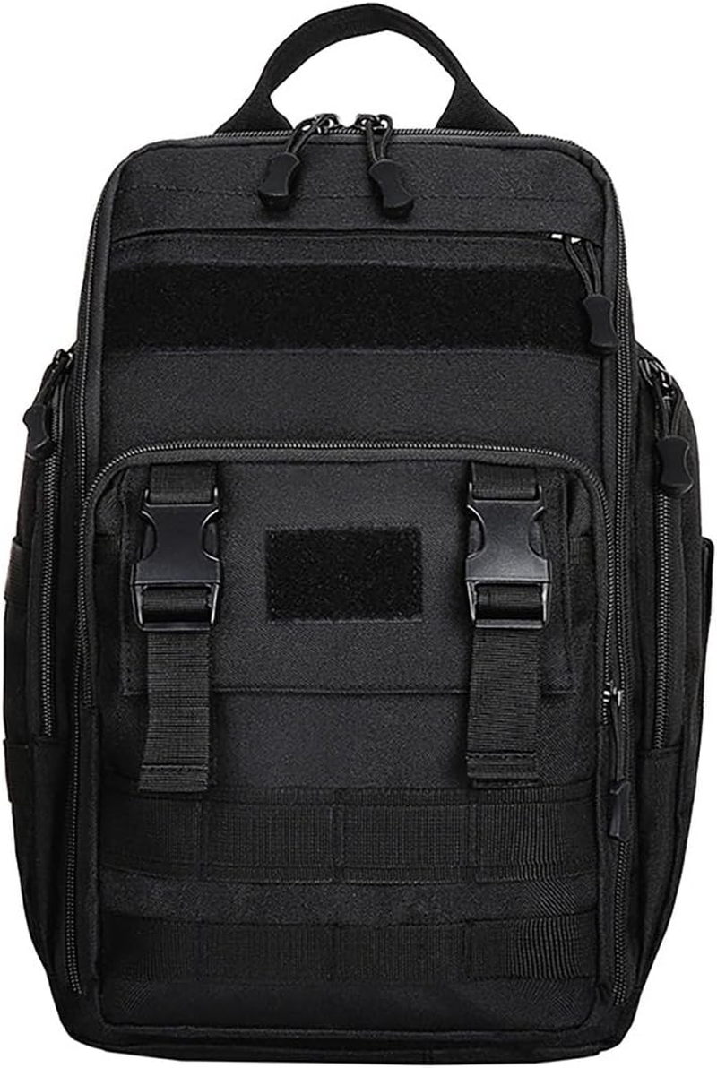 AIMALL Tactical Backpack - Expandable 600D Nylon Military Backpack with MOLLE System, Multiple Compartments, Water-Resistant, Hydration Compatible for Travel and Combat