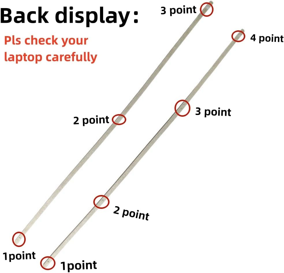 Bottom Case Rubber Feet Strips Replacement for Dell XPS 13 9300 9301 9310 Laptop Bottom Cover Nonskid Silicone Bumper Rubber Foot Strip image number 2