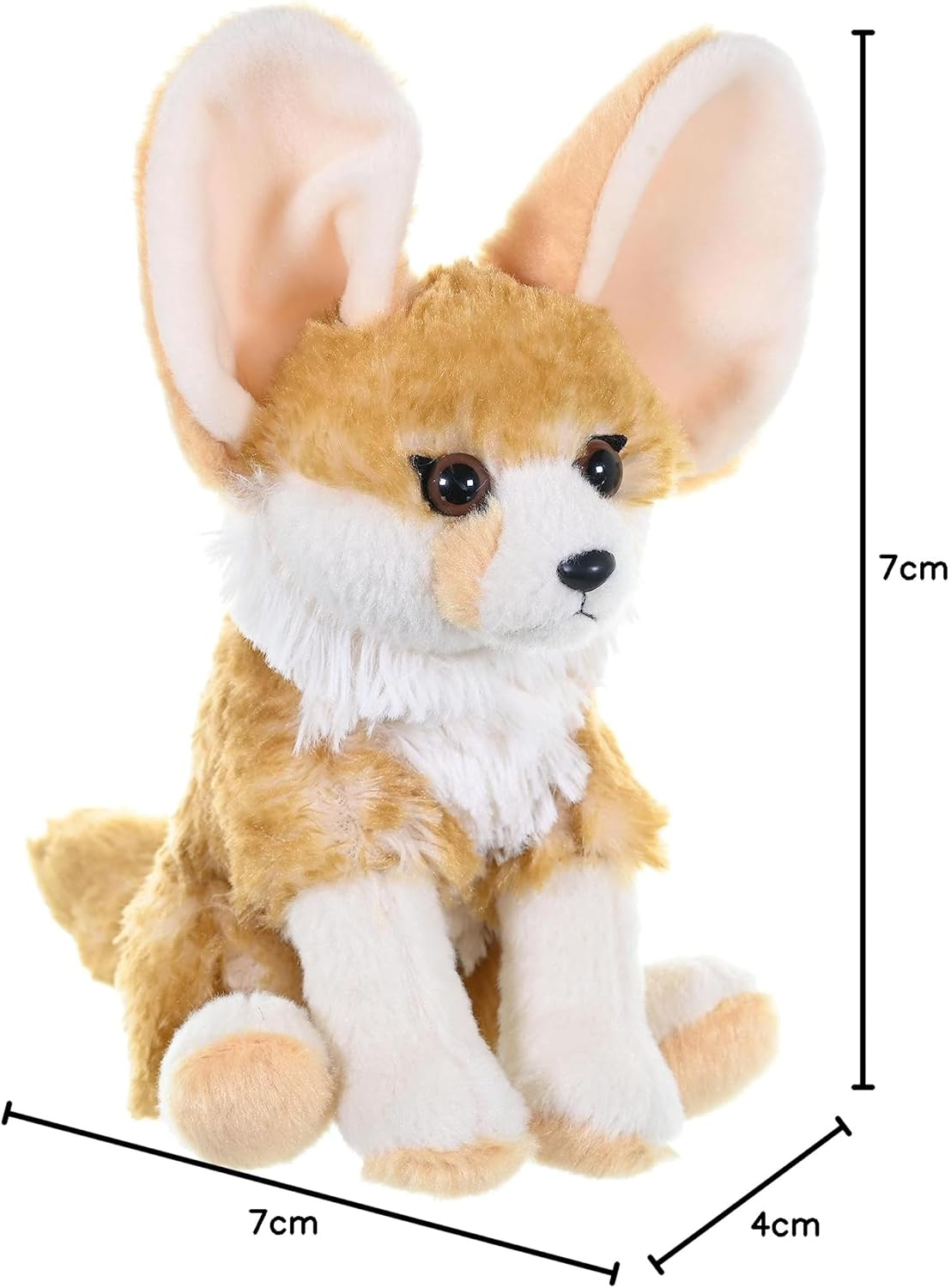 Wild Republic Fennec Fox Plush, Stuffed Animal, Plush Toy, Gifts for Kids, Cuddlekins Mini, 8 Inches image number 5