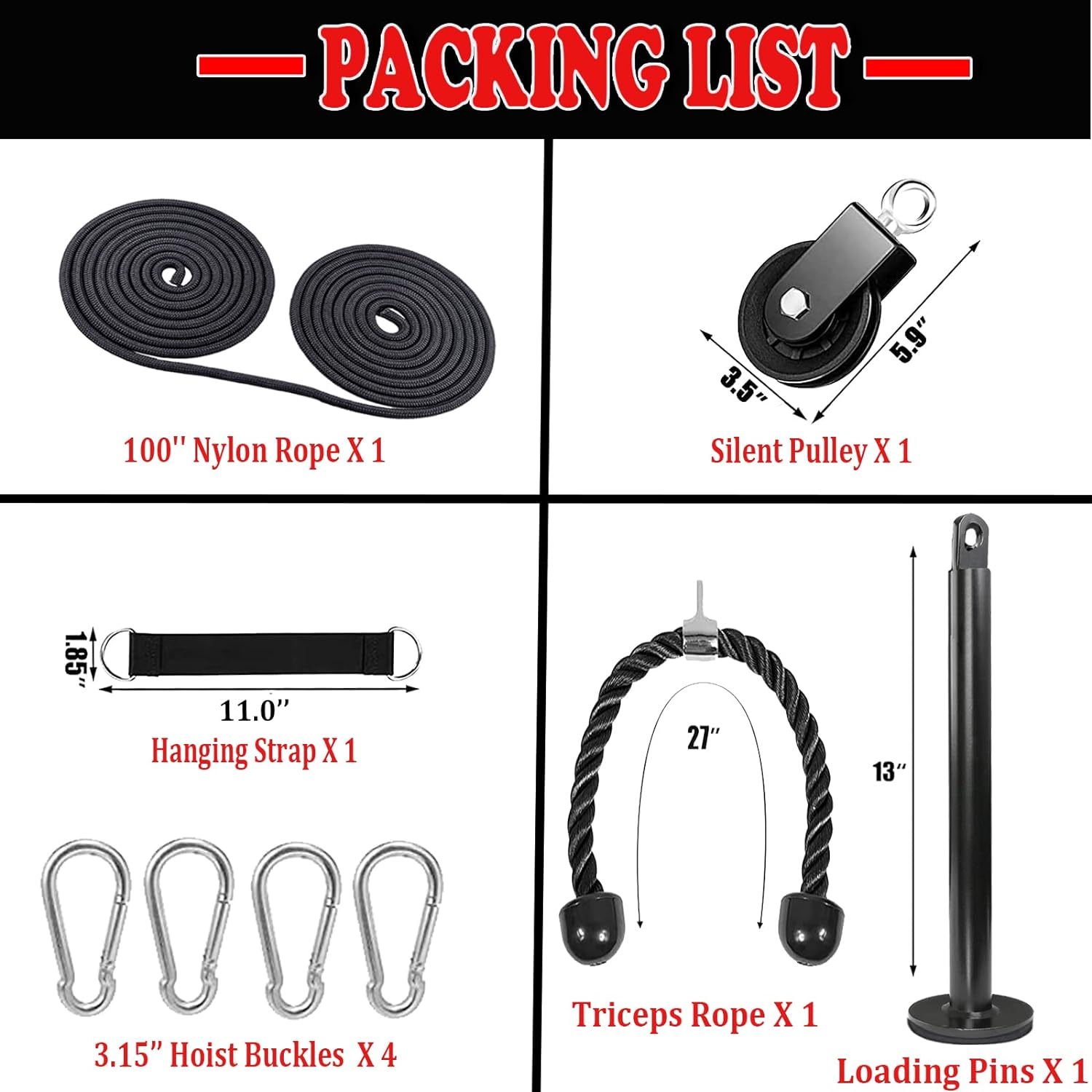 Taeku Pulley Cable Machine Men Women Professional Muscle Strength Fitness Equipment Forearm Wrist Roller Training for LAT Pulldowns, Biceps Curl, Triceps Extensions Workout image number 3