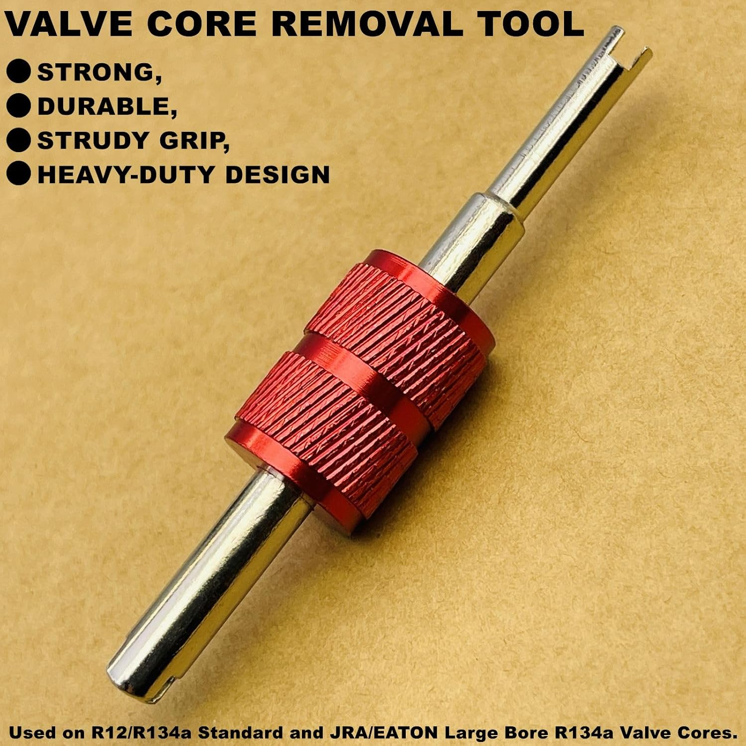 Aracey 6Pcs Valve Core Removal Tool Set-R134A R12 HVAC Double Heads Tire A/C Systems Schrader Valve Stem Core Remover Tools,Tire Repair Tools, Air Conditioning Valve Core Remover Schrader Valve Tool - 6Pcs Valve Core Removal Tool image number 4