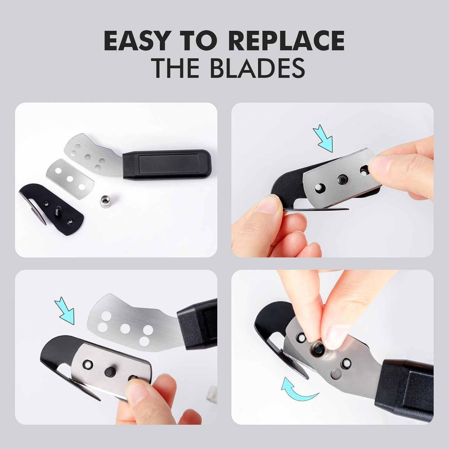 Wrapping Paper Cutter,Car Vinyl Wrap Paper Cutter Vinyl Film Cutter Craft Knife Utility Knife Wallpaper Cutter,Gift Wrap Cutter Tool with 2 Extra Blades image number 2