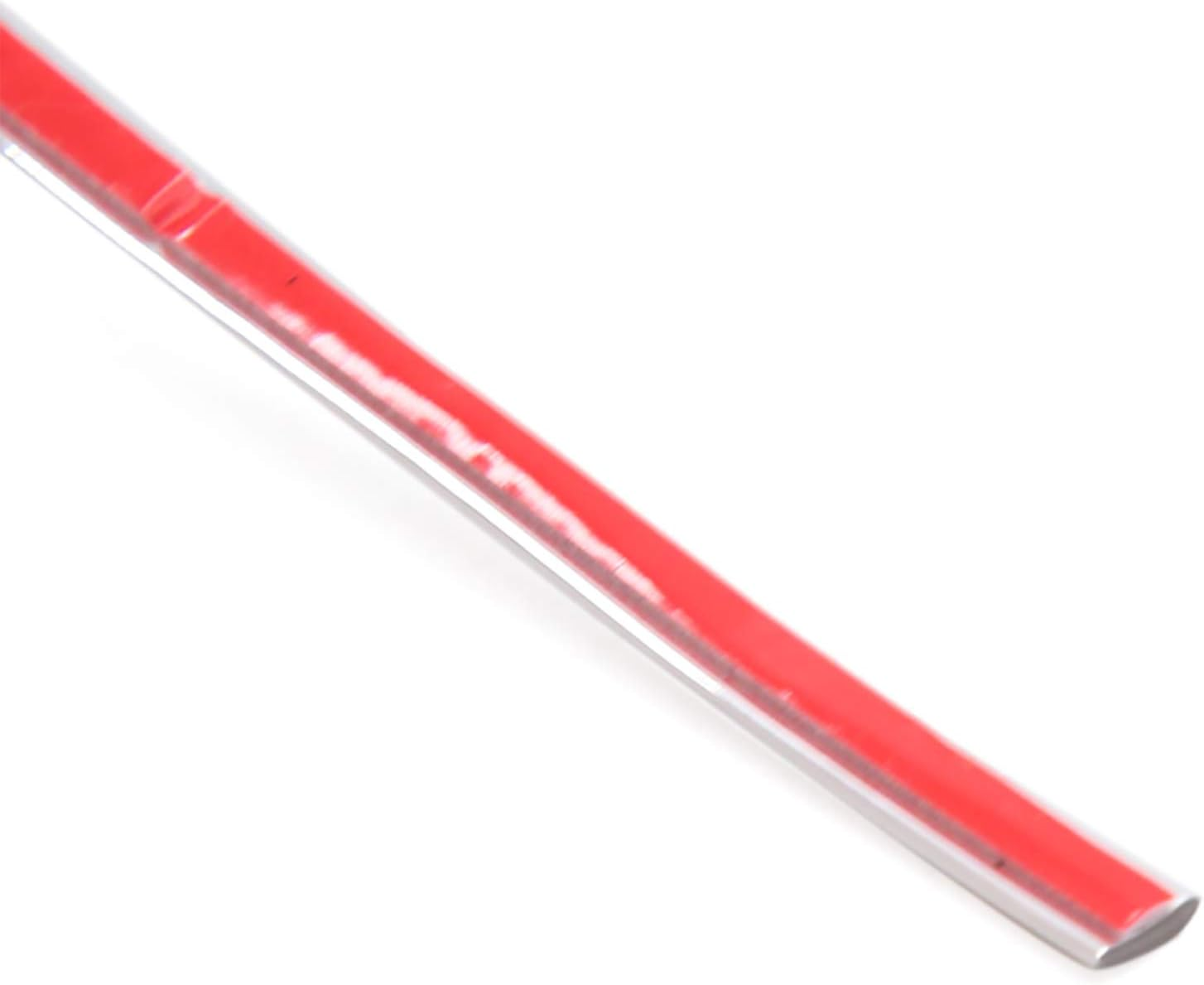 Uxcell 12.5M X 6Mm Chrome Trim Strip Car Door Edge Decoration Guard Protector image number 1