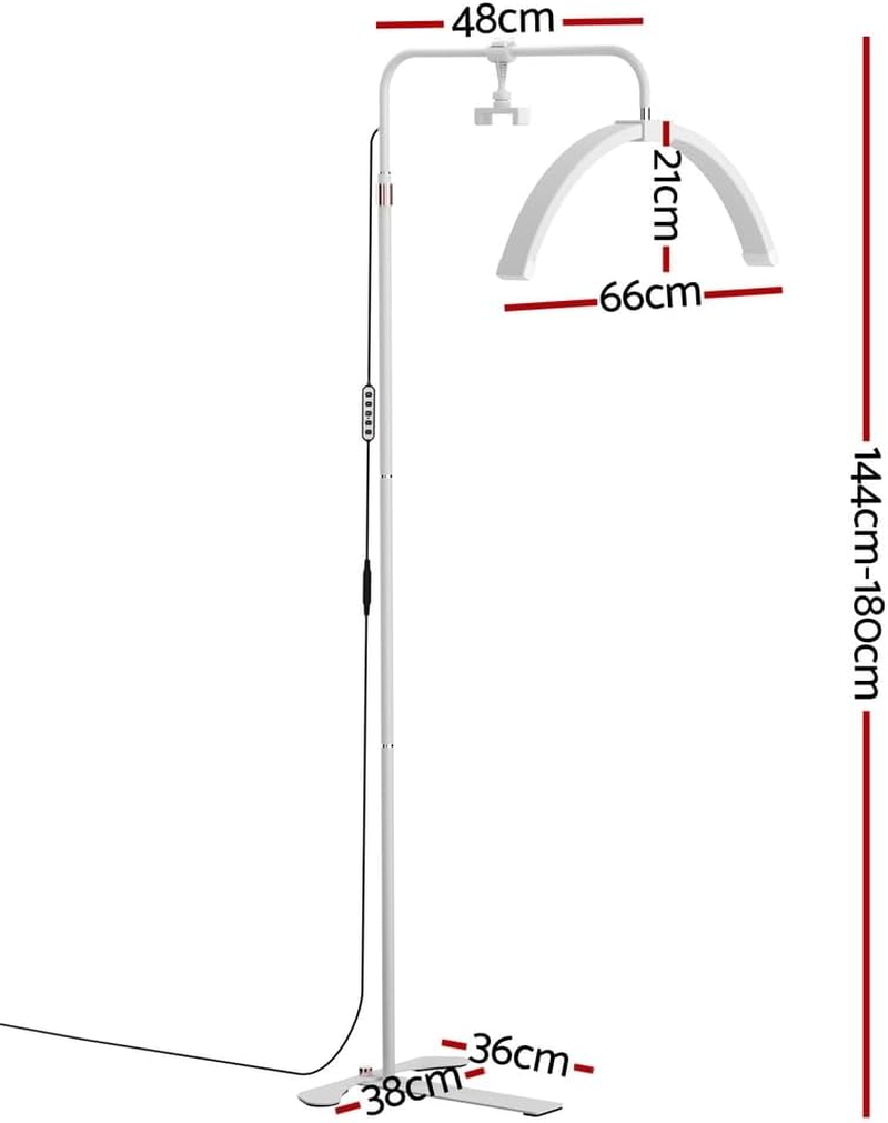 Embellir LED Beauty Light Half Moon Lamp Makeup Tattoo Eyelash Extensions Salon image number 5