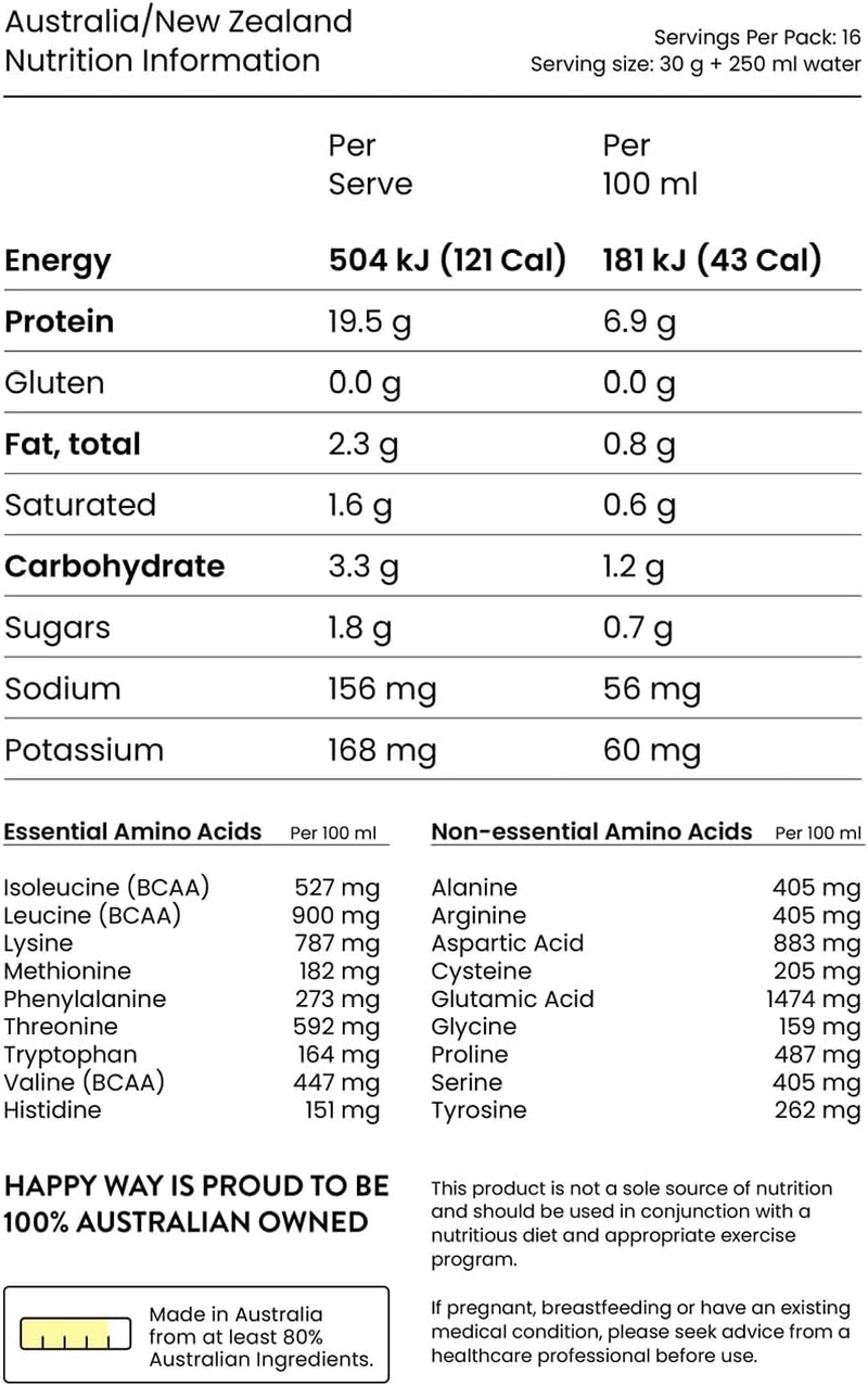 HAPPY WAY Ashy Bines Choc Caramel Whey Protein Powder - 500G | Smooth, Sweet Combo of Cocoa and Caramel Flavour | Supports Toning & Muscle Recovery | Ideal for Shakes, Smoothies & Healthy Recipes image number 1