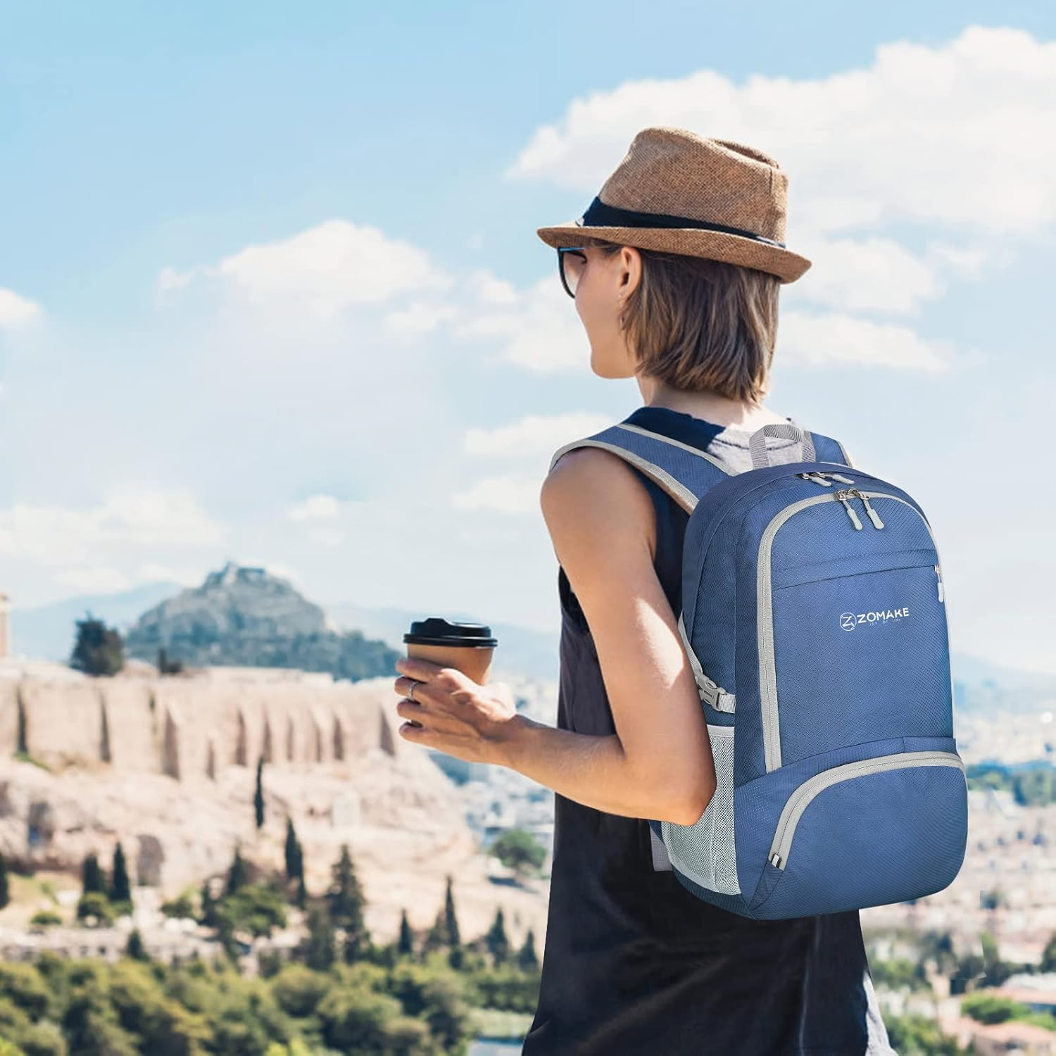 ZOMAKE Foldable Backpack - Lightweight Folding Packs 30L, Packable Hiking Daypack for Travel Outdoor Camping image number 4