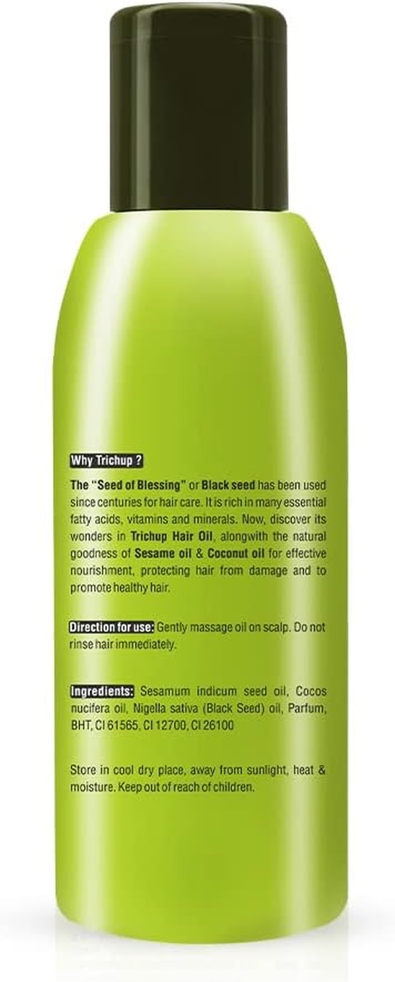 Trichup Black Seed Hair Oil - Enriched with Black Seed - Protecting Hair from Damage and to Promote Healthy Hair (100Ml) image number 1