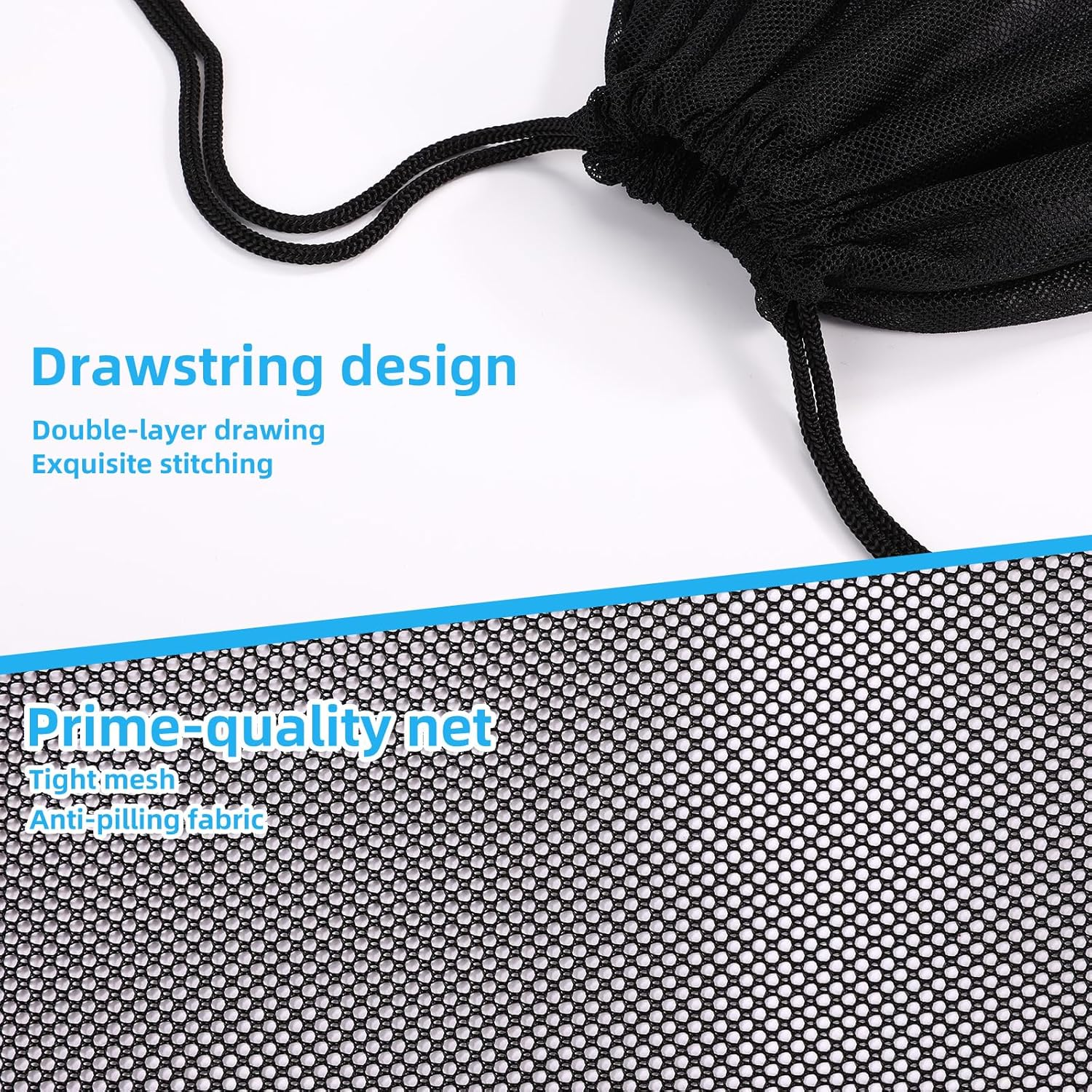 Pond Filtration Bags Set, 7In Nylon Pond Pump Filter Bag with Adapter Heads and Connecting Tubes for Waterfall Swimming Pool and Fountain