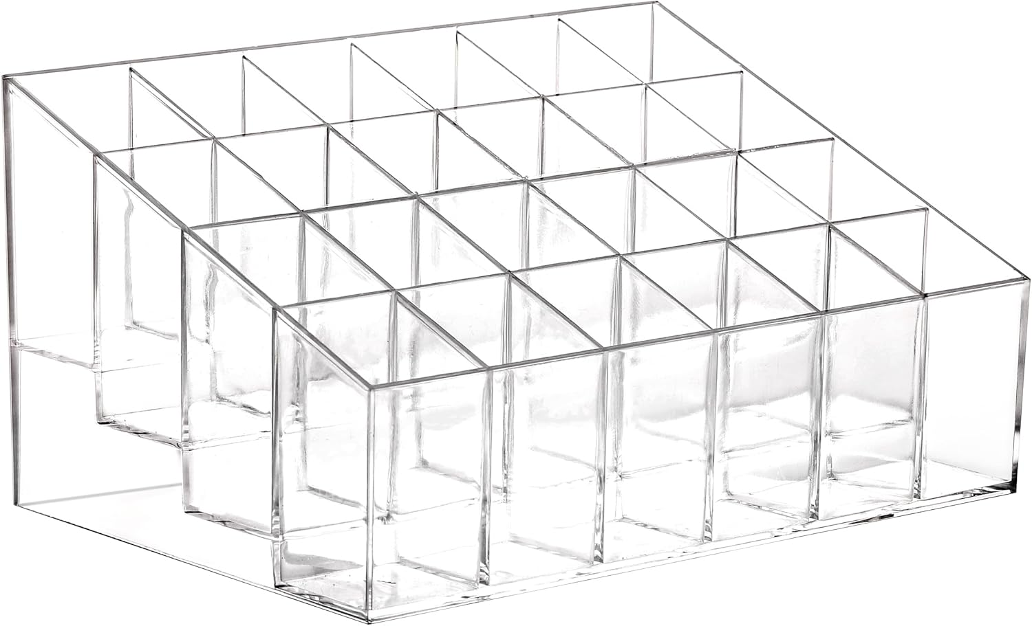 Tecbeauty Lipstick Holder, 24 Slots Clear Lipstick Organizer Acrylic Lipgloss Storage Display, Small image number 1