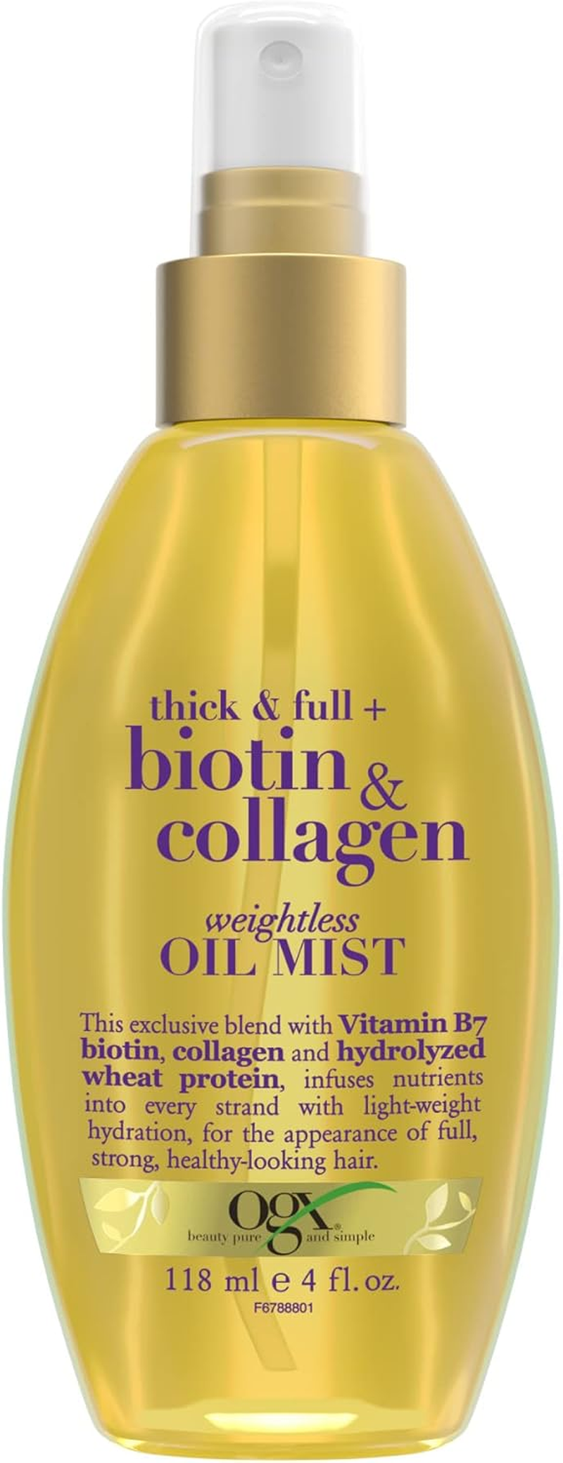 Ogx Biotin & Collagen Volumising Weightless Oil Mist 118Ml image number 2