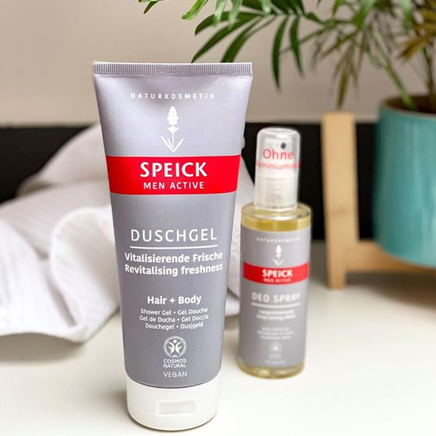 Speick Men Active Shower Gel, Revitalising Body Wash for Men, Body & Hair, 200Ml (Pack of 2) image number 1