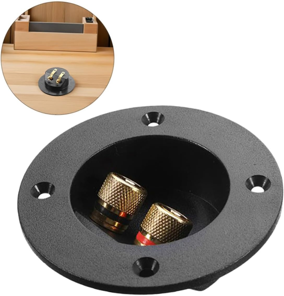 BEBEMOKO 8PCS Full Copper Speaker Box Terminal Cup Binding Post Connectors for DIY Home Car Stereo Stable Signal Transmission Speaker Wire Connectors for Subwoofers Soundbars Hifi Audio image number 5