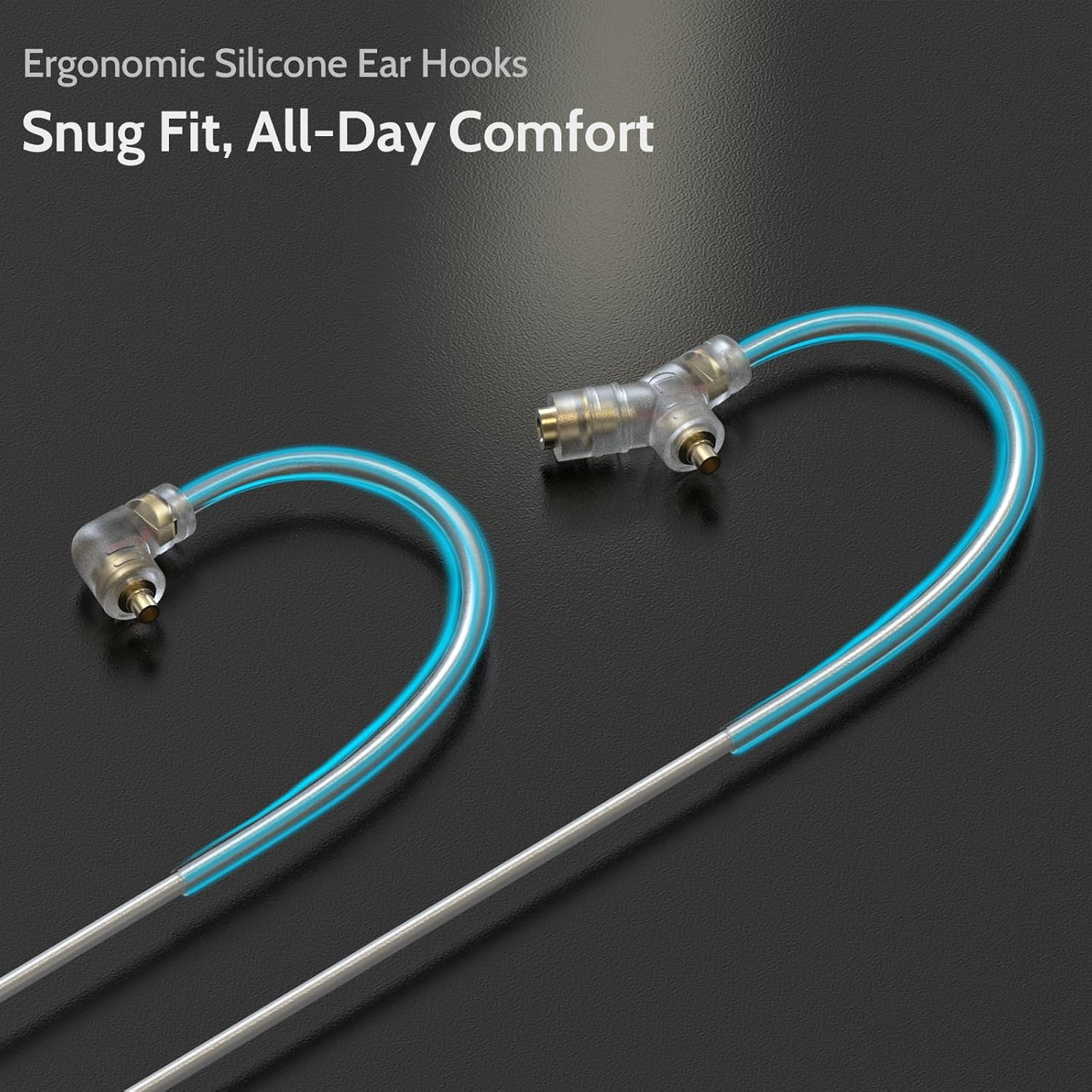 Cubilux 3.5Mm MMCX Cable with Boom MIC, MMCX Replacement Cord with Microphone for SE215, SE315, SE425, SE535 and More, 4 Feet image number 2