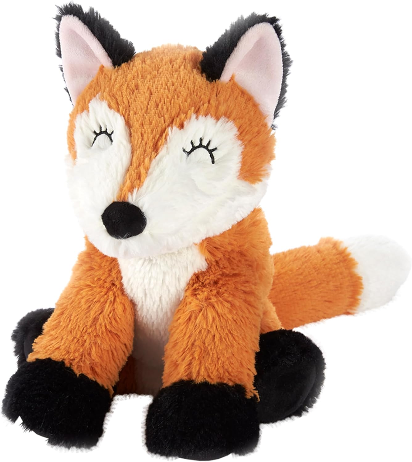 Warmies Plush Fox Microwavable Weighted Wheat Bag, Cuddly Soft Heat Pad Scented with French Lavander, Weighted Teddy Suitable for Adults and Children image number 6