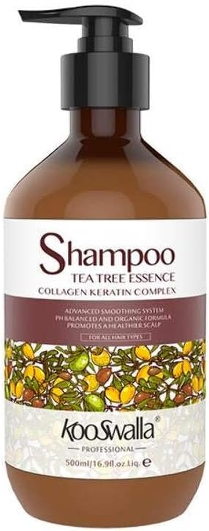 Shampoo Tea Tree Range &ndash; Collagen & Keratin Complex &ndash; 350Ml or 750Ml &ndash; Gentle for All Hair Types 750 Ml image number 4