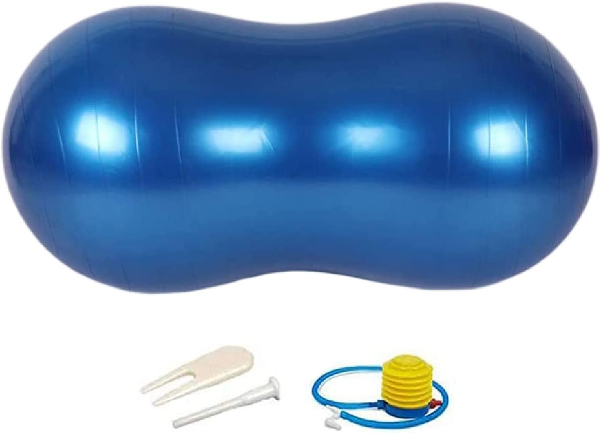 Peanut Type Yoga Balance Ball Fitness Ball with Pump for Beginners Peanut Ball Gym Rehabilitation Weight Loss Fitness image number 3