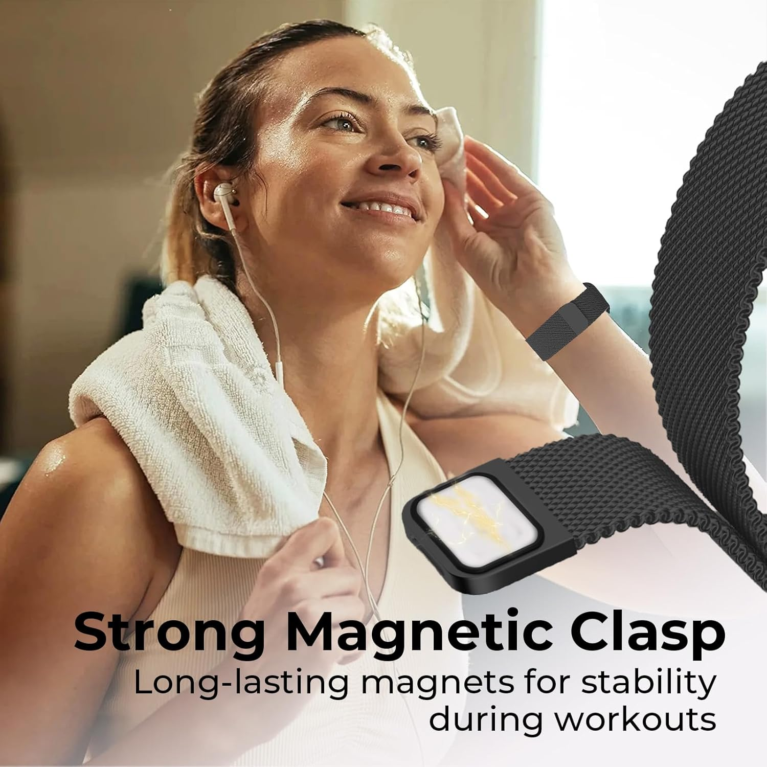 Slim Women Strap Compatible with Apple Watch Band 38Mm 40Mm 41Mm 42Mm 44Mm 45Mm 46Mm 49Mm for Women,Milanese Loop Steel Wristbands for Iwatch Ultra3/2/1 SE3/2/1 Series 11/10/9/8/7/6/5/4/3/2/1 image number 4