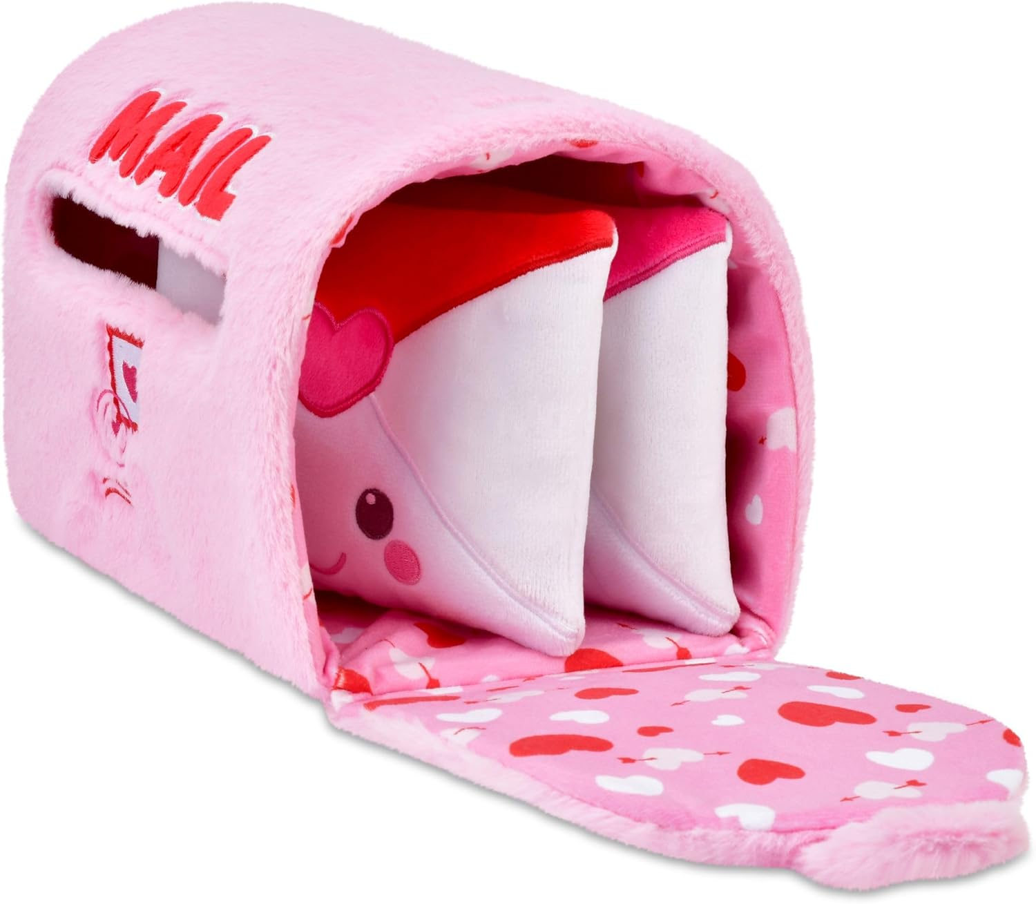 Iscream Valentine Kawaii Love Notes Fleece Play Pillow Set with Embroidered Accents image number 1