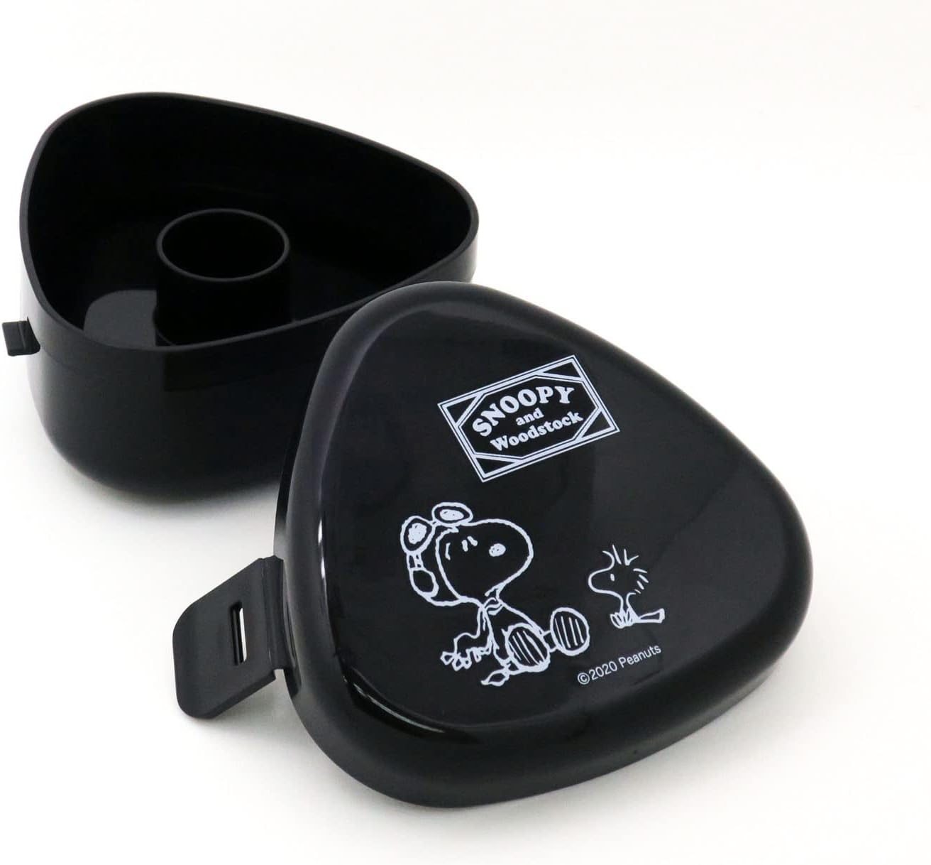 OSK LS-20 Snoopy Black, Snoopy Black, Bomb Rice Ball Case, 9.8 Fl Oz (290 Ml), Made in Japan, Pressed Type, Microwave Safe, Stylish, Cute, Simple, Large Capacity, Easy, Time-Saving, for Adults, Kids, image number 6