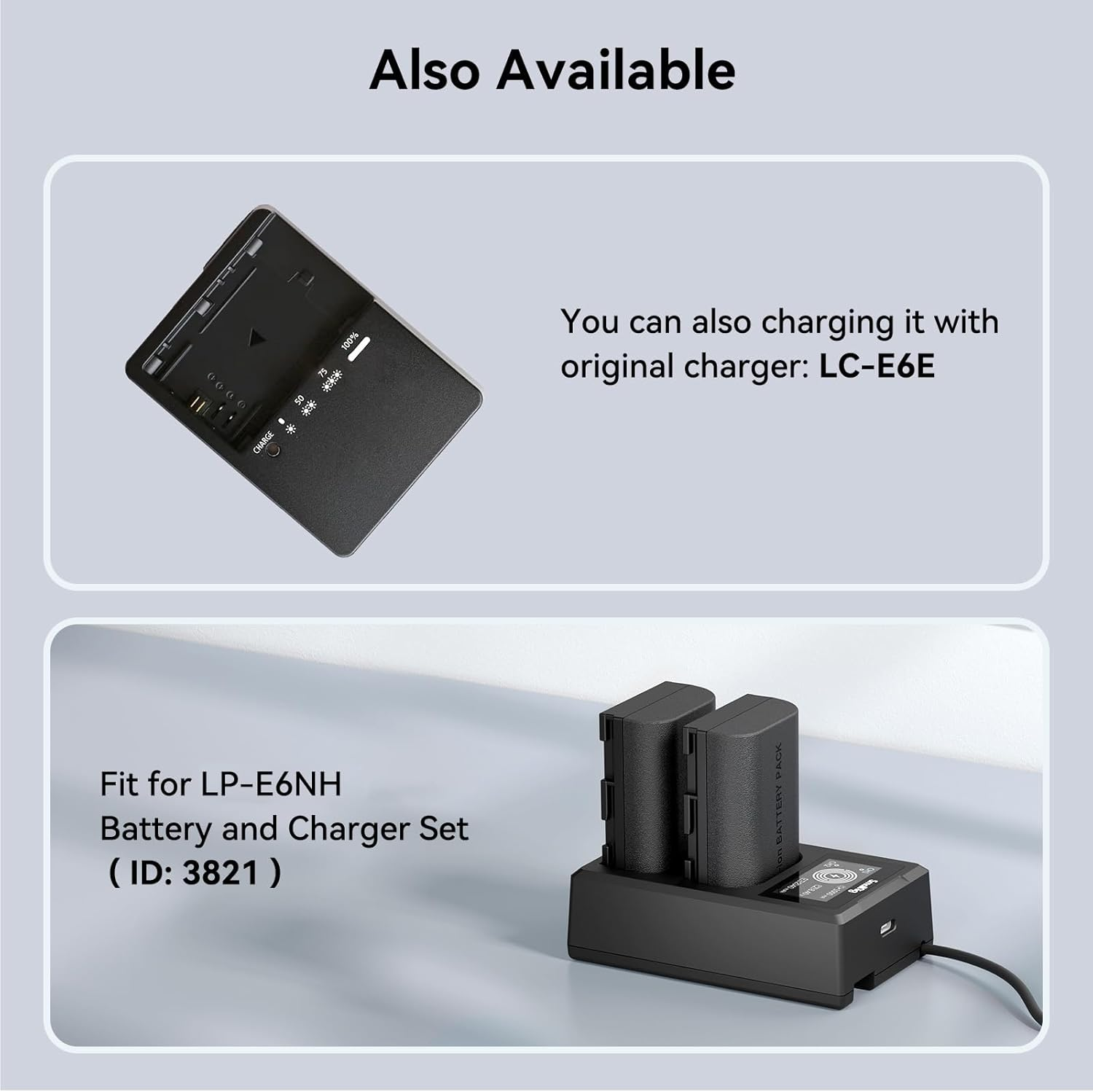 Smallrig LP-E6NH 2400Mah Battery for Canon R5 / R6 / R7 Camera, Rechargeable Camera Battery W/Usb-C 2.5H Fast Charging for Canon R, R5C, 5D II/III/IV, 6D, 6D II, 7D, 7D II, 60D, 60Da, 70D, 4264 image number 4