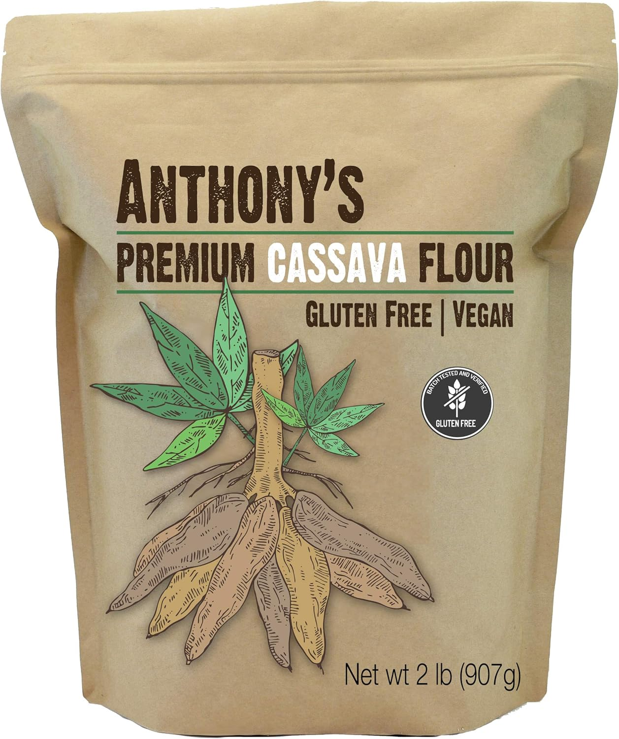 Anthony'S Cassava Flour, 2Lbs, Batch Tested Gluten Free, Non Gmo, Vegan image number 4