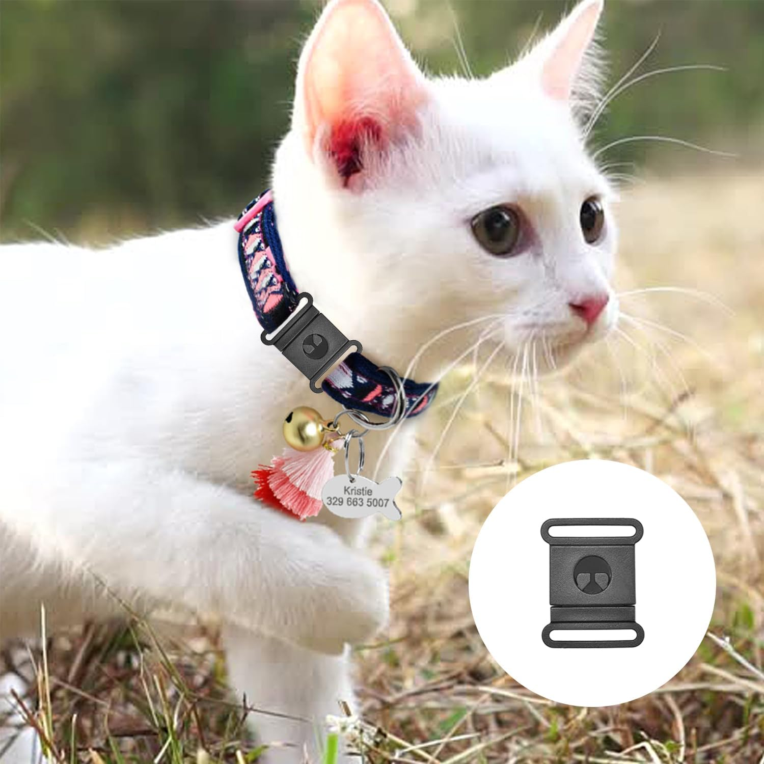 100Pcs Pack 3/8' 5/8' 3/4' 1' Webbing Black Plastic Safty Breakaway Bra Buckle Cat Dog Collar Harness Strap Parts Accessories image number 2