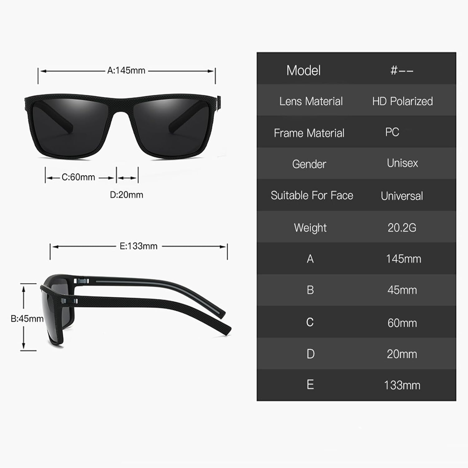 Jiayoulc 3PCS Unisex Polarized Sunglasses & Accessories UV400 Protection Rectangular Mens Women Sun Glasses Retro Eyewear for Outdoors Sports Golf Cycling Fishing Hiking image number 4