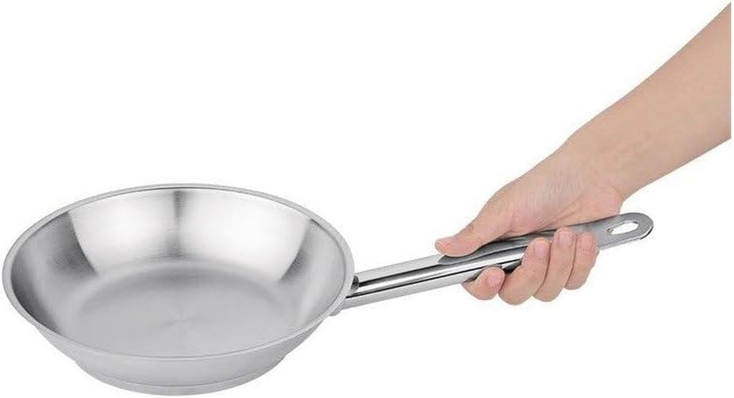 Vogue Stainless Steel Induction Frypan, 200 Mm image number 1
